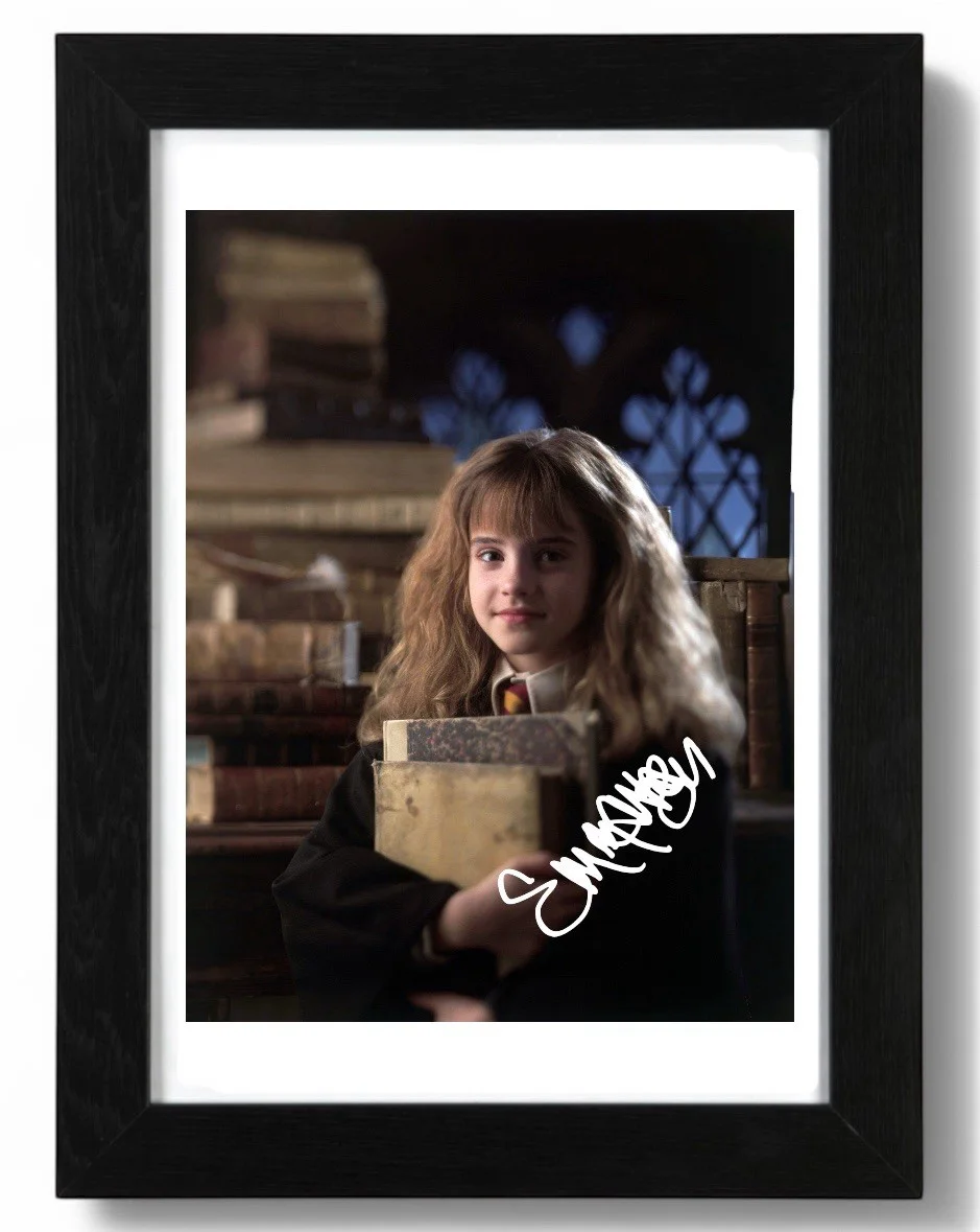 Emma Watson Signed Autograph PHOTO Pre Print 6x4/A4/ Framed Harry Potter, image 2