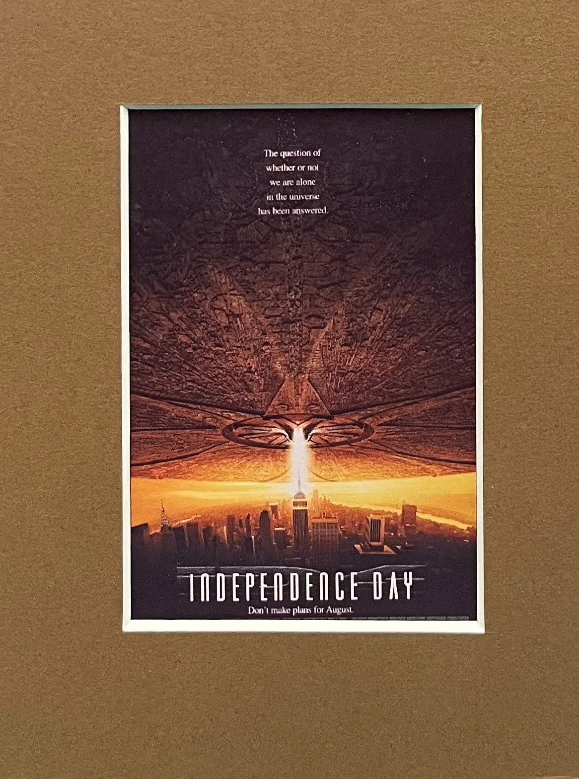INDEPENDENCE DAY. 35mm Film Cell Mounted Display, image 2