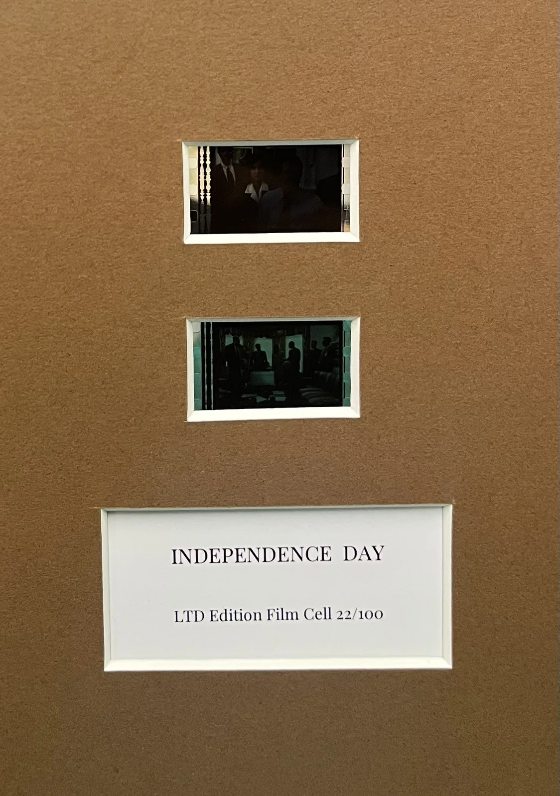 INDEPENDENCE DAY. 35mm Film Cell Mounted Display, image 3