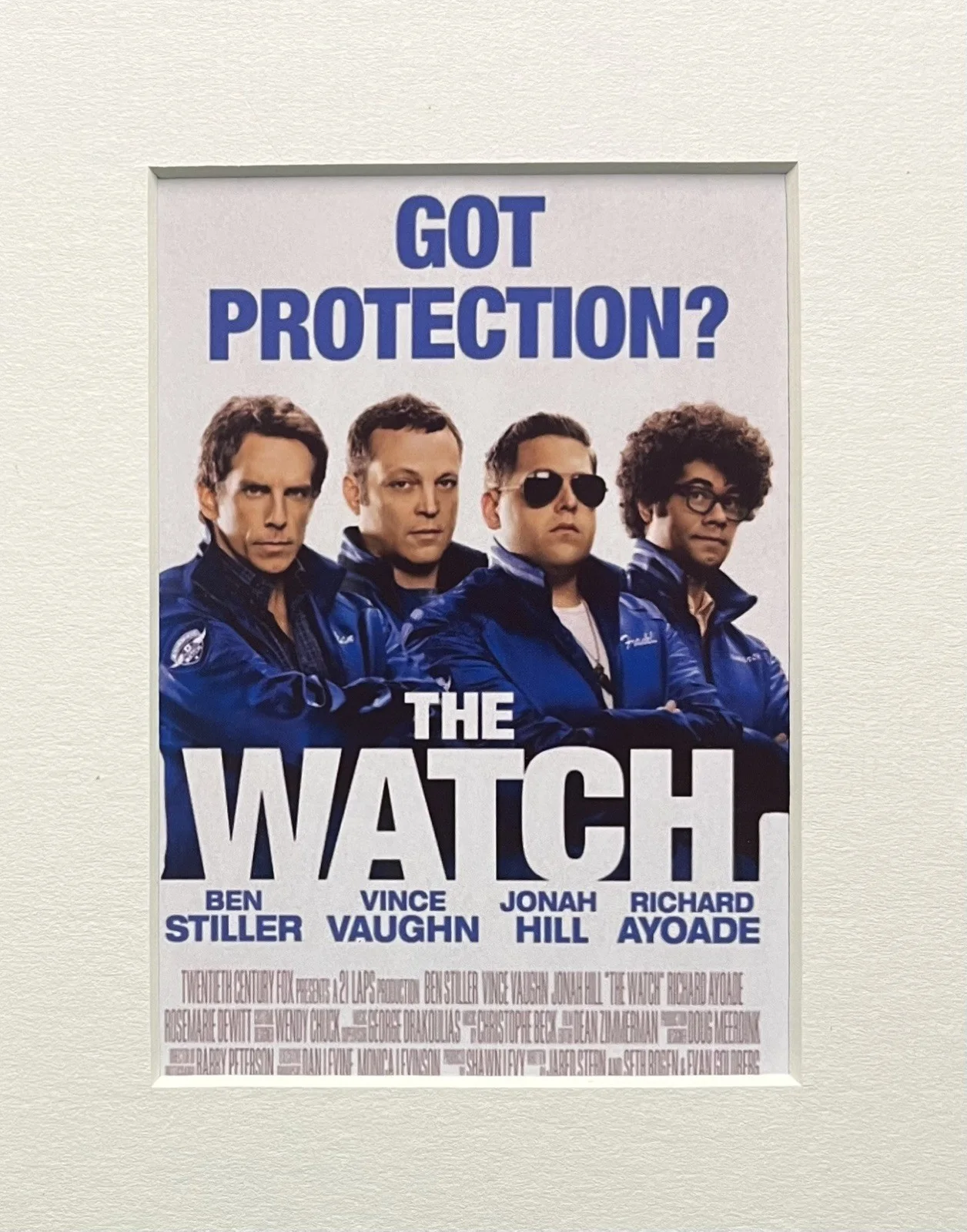 THE WATCH Ben Stiller. 35mm Film Cell Mounted Display, image 2