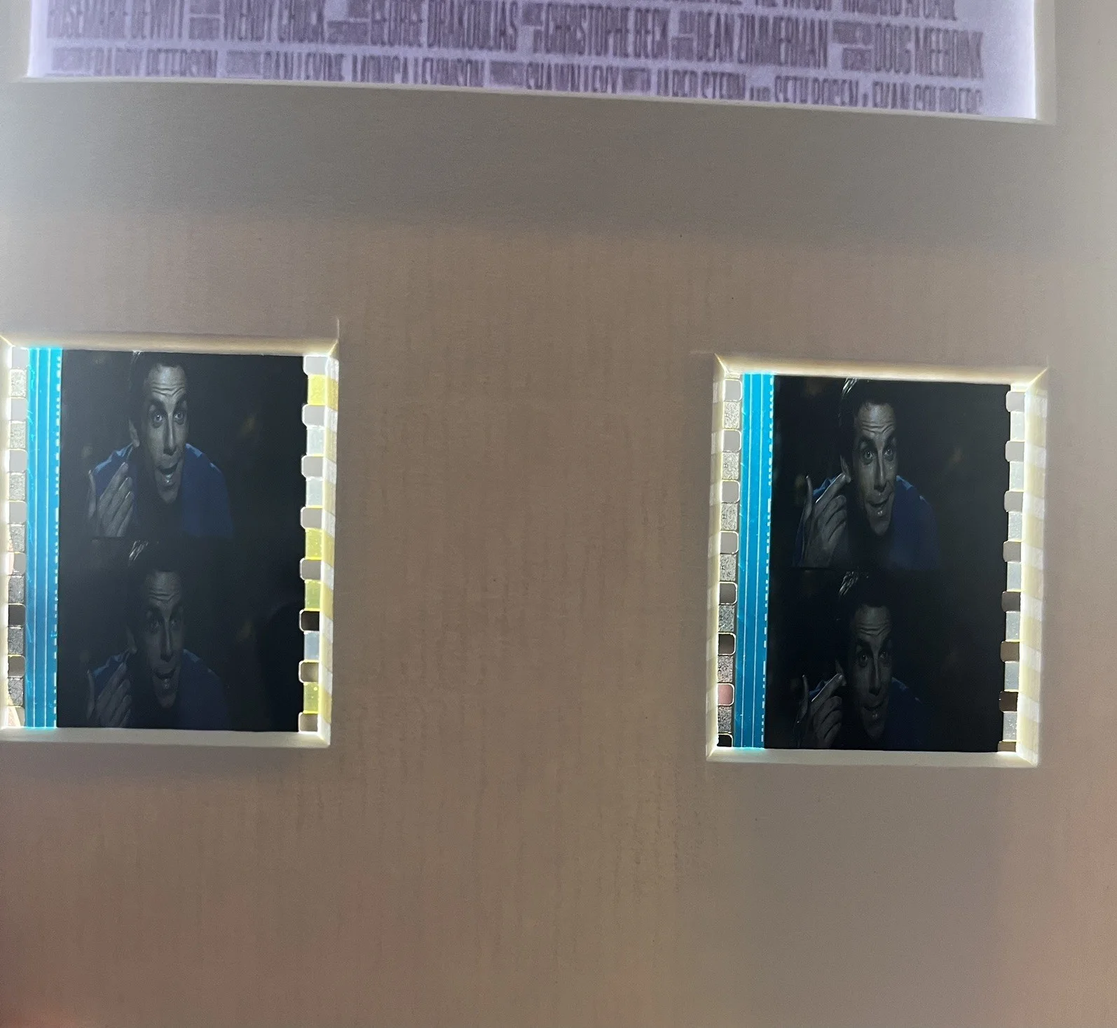 THE WATCH Ben Stiller. 35mm Film Cell Mounted Display, image 3