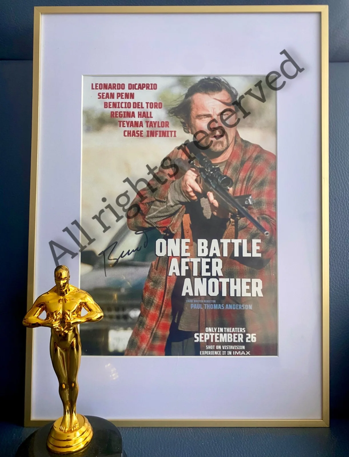 Benicio del Toro — Benicio del Toro Autograph “One Battle After Another” Poster - World Premiere