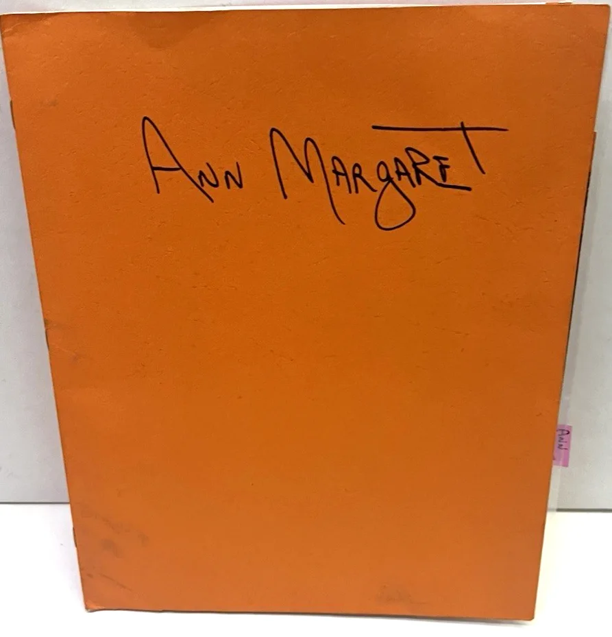 Ann Margaret — ANN MARGARET Vintage Paper Folder w/ 6 Old Photos & 3 Signed Photos, 1 Poster