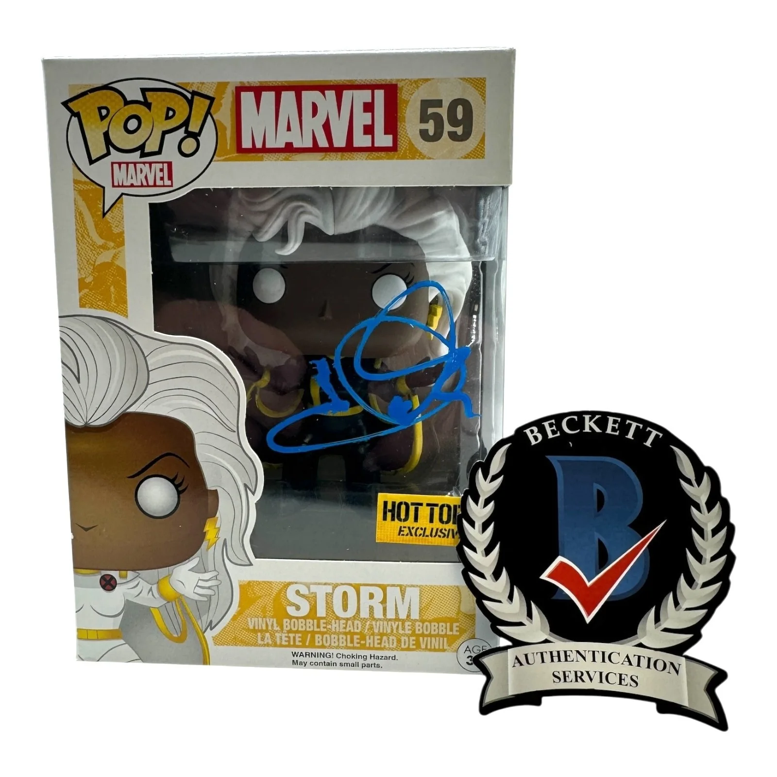 HALLE BERRY — HALLE BERRY SIGNED AUTOGRAPH FUNKO POP 59 X-MEN BECKETT BAS STORM