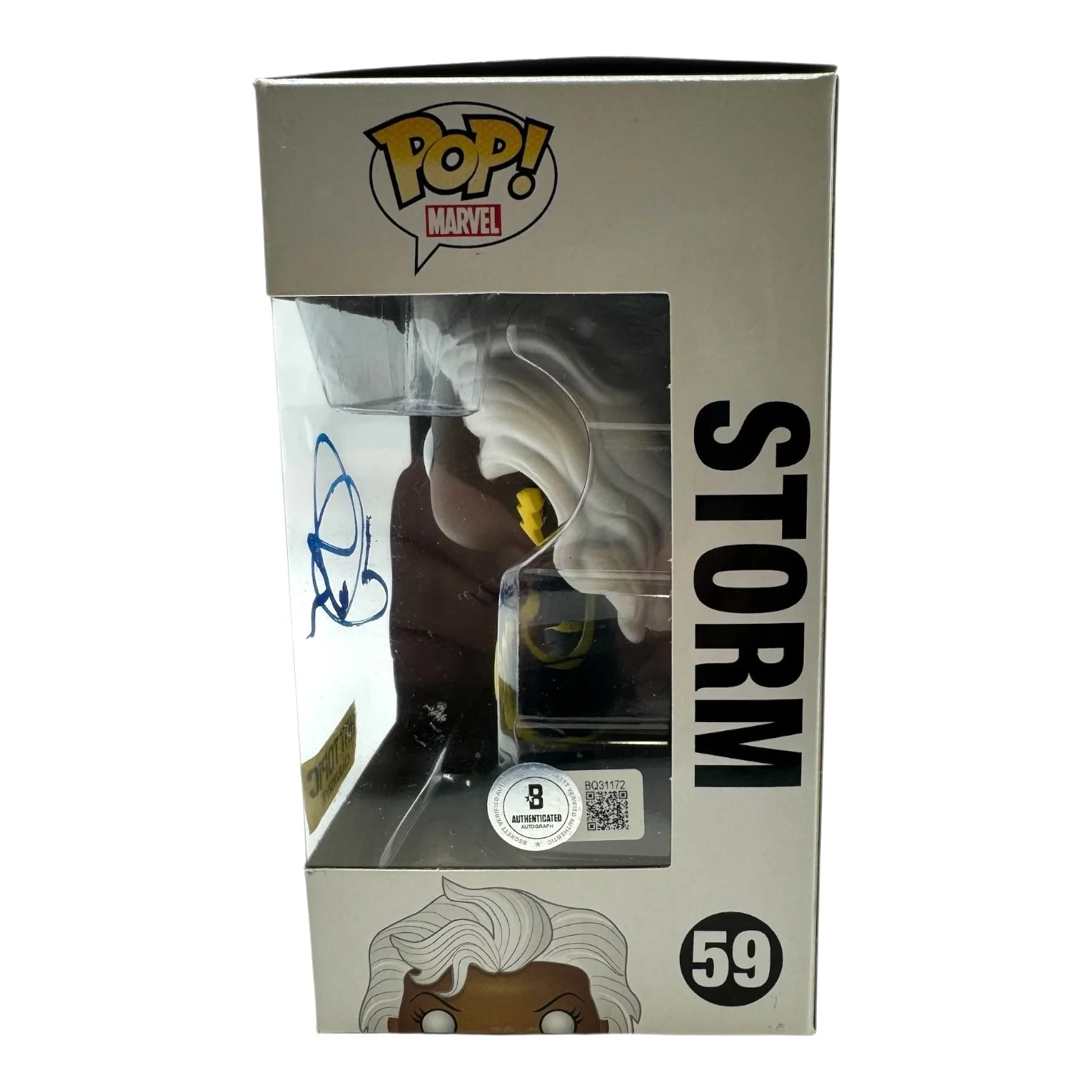 HALLE BERRY — HALLE BERRY SIGNED AUTOGRAPH FUNKO POP 59 X-MEN BECKETT BAS STORM, изображение 2