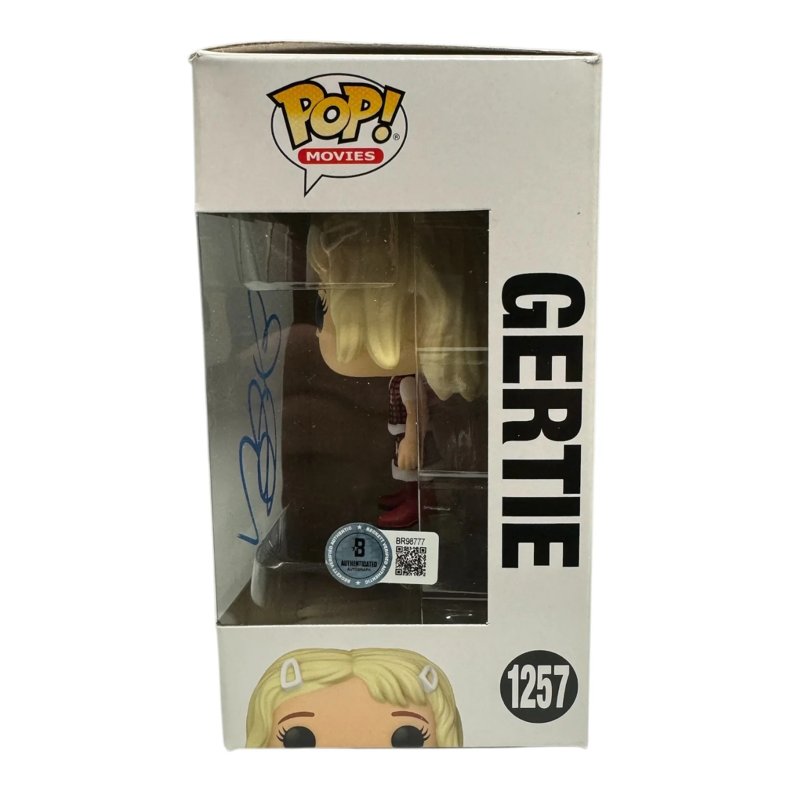 Drew Barrymore — Drew Barrymore Signed Autograph ET 1257 Funko Pop Beckett BAS Gertie, image 2