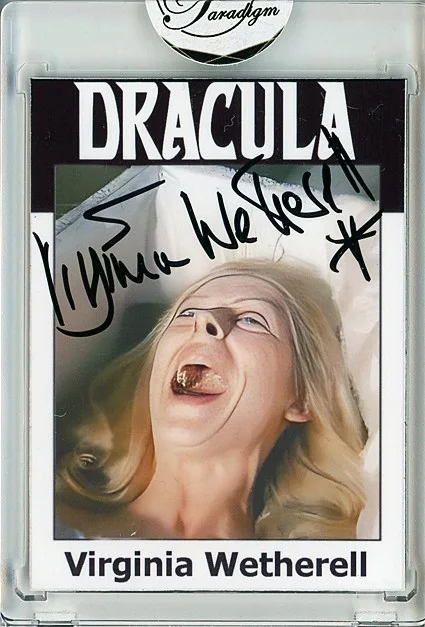 Virginia Wetherell — -DRACULA- VIRGINIA WETHERELL Signed/Autograph/Auto Certified Horror Movie Card