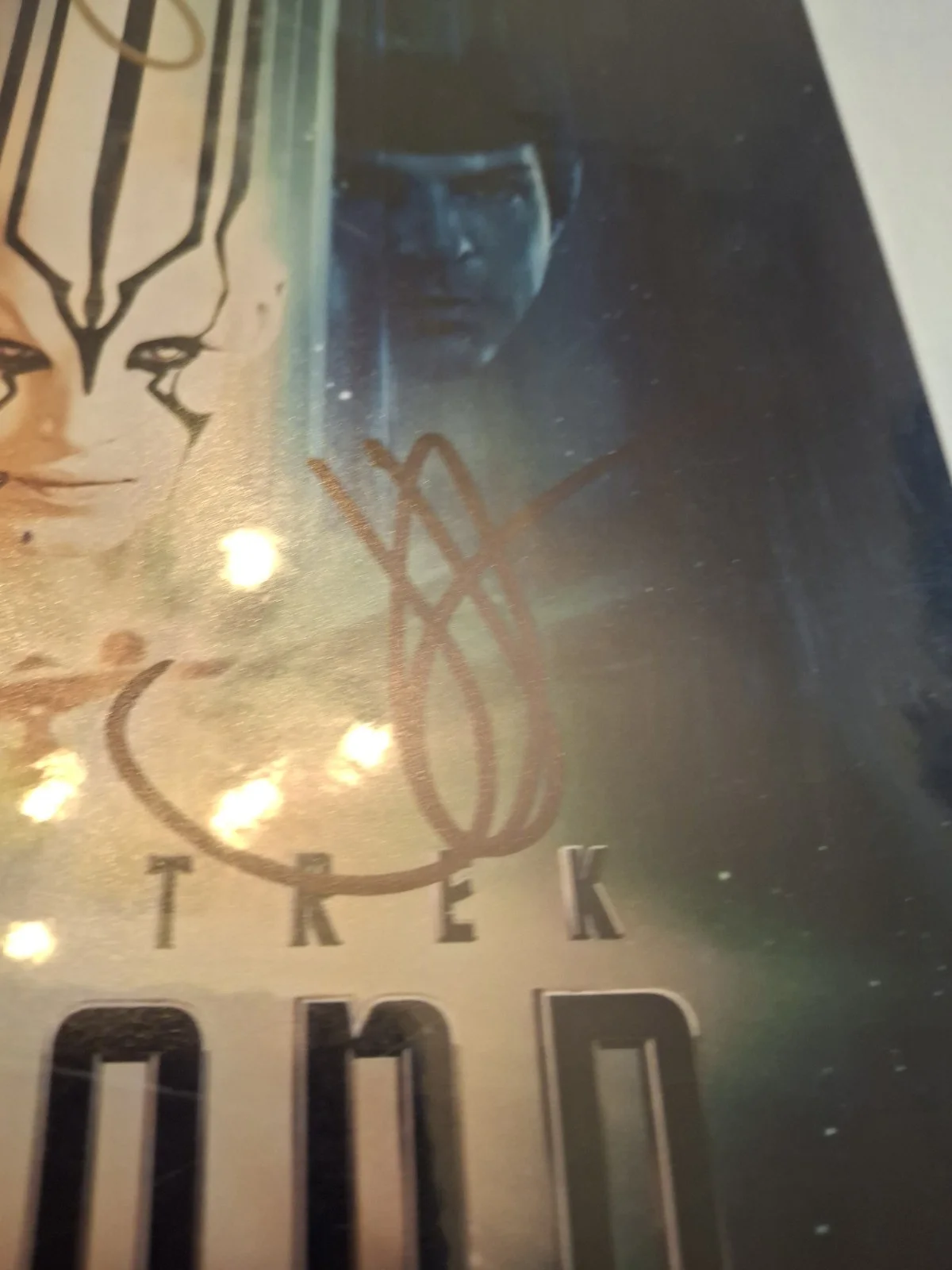 The 8x12 Photo Signed By Sofia BOUTELLA JJ ABRAHMS and JUSTIN LIN Autos JSA, image 4