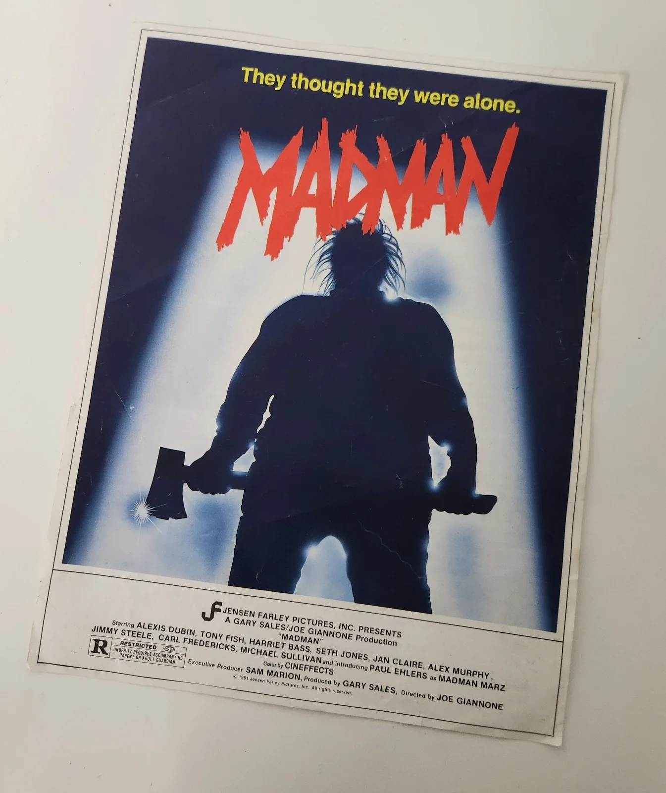 4x Horror Press Synopsis, Blood FOr Dracula, Madman, Exorcist III, Amityville, изображение 4