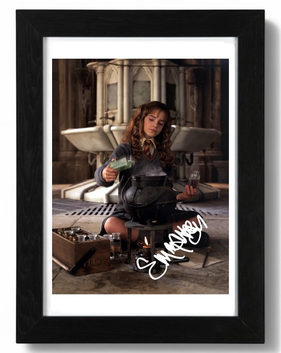 Emma Watson Signed Autograph PHOTO Pre Print 6x4/A4/ Framed Harry Potter, изображение 2
