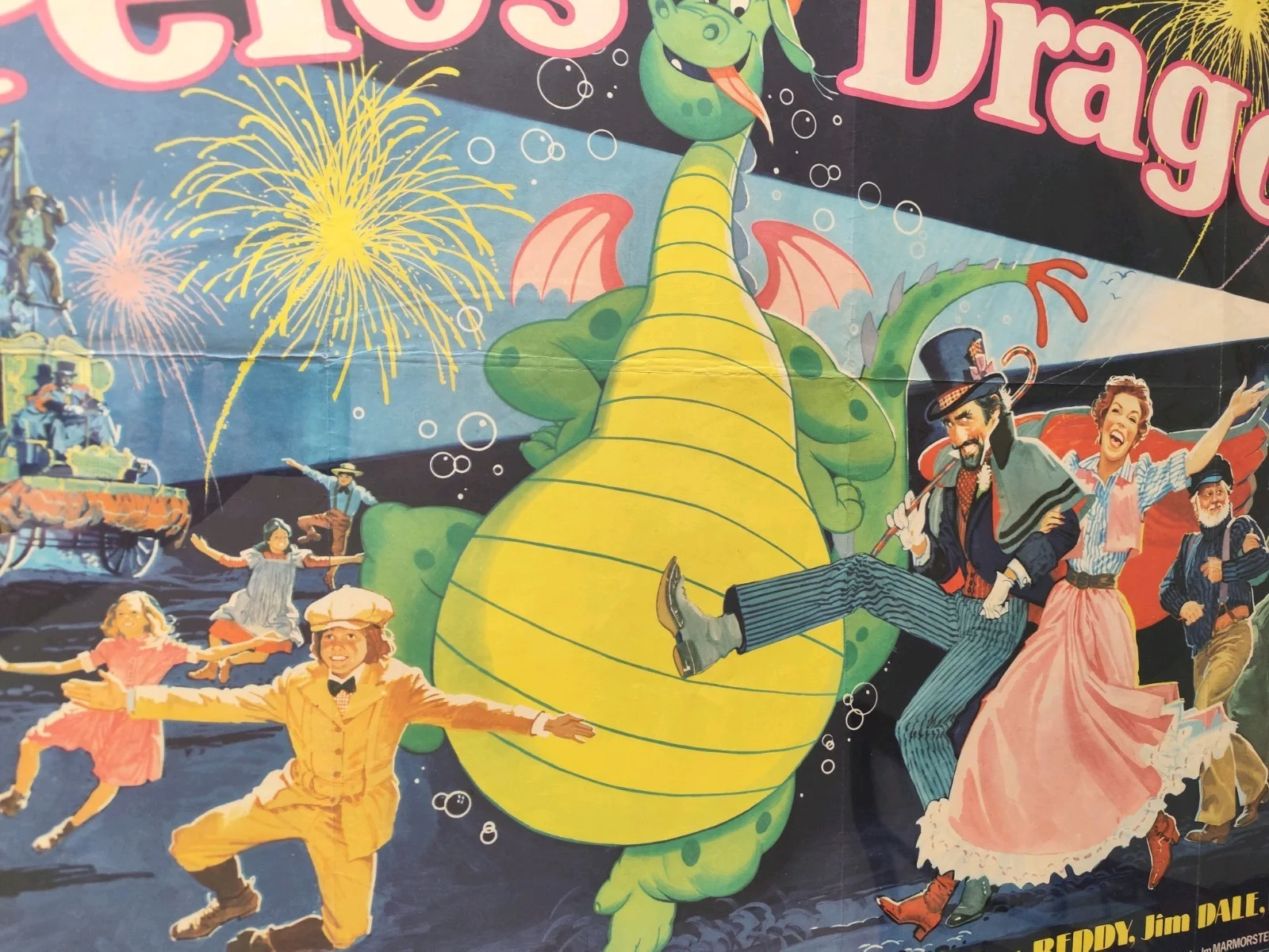 🎯 Pete’s Dragon (1977) – UK Quad – Original – Folded – Display Wear, image 4