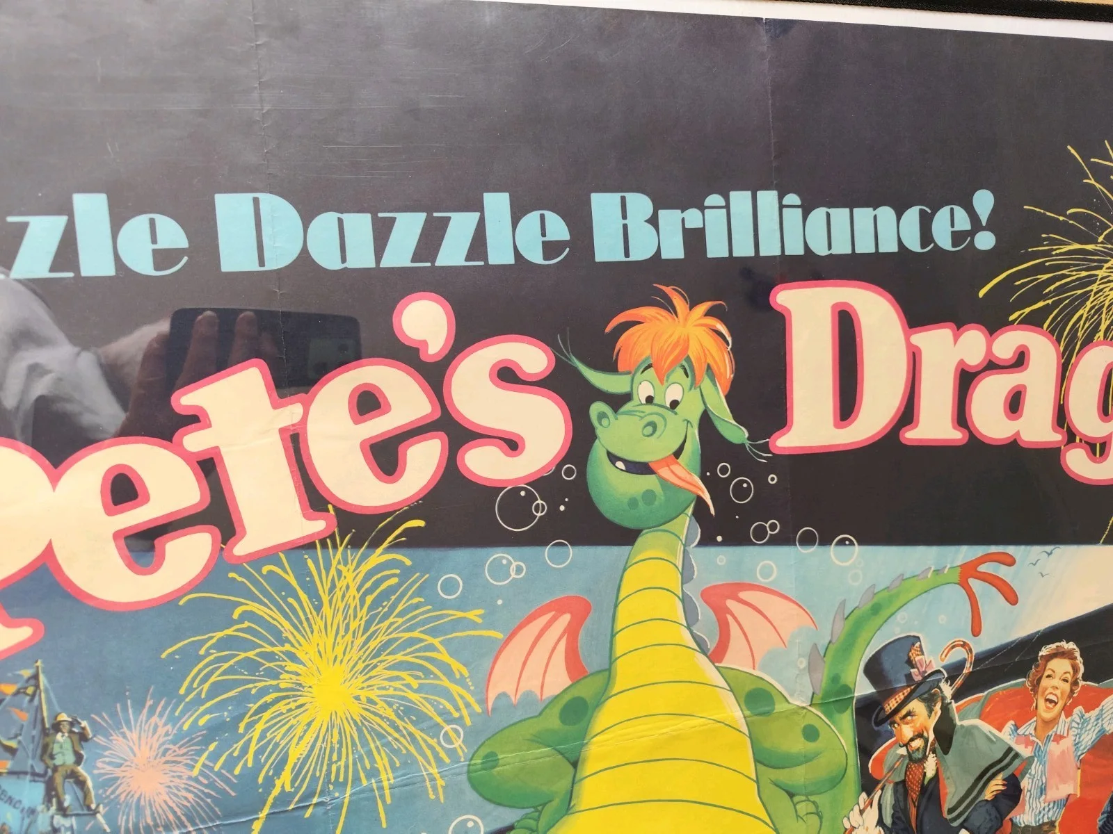 🎯 Pete’s Dragon (1977) – UK Quad – Original – Folded – Display Wear, image 5