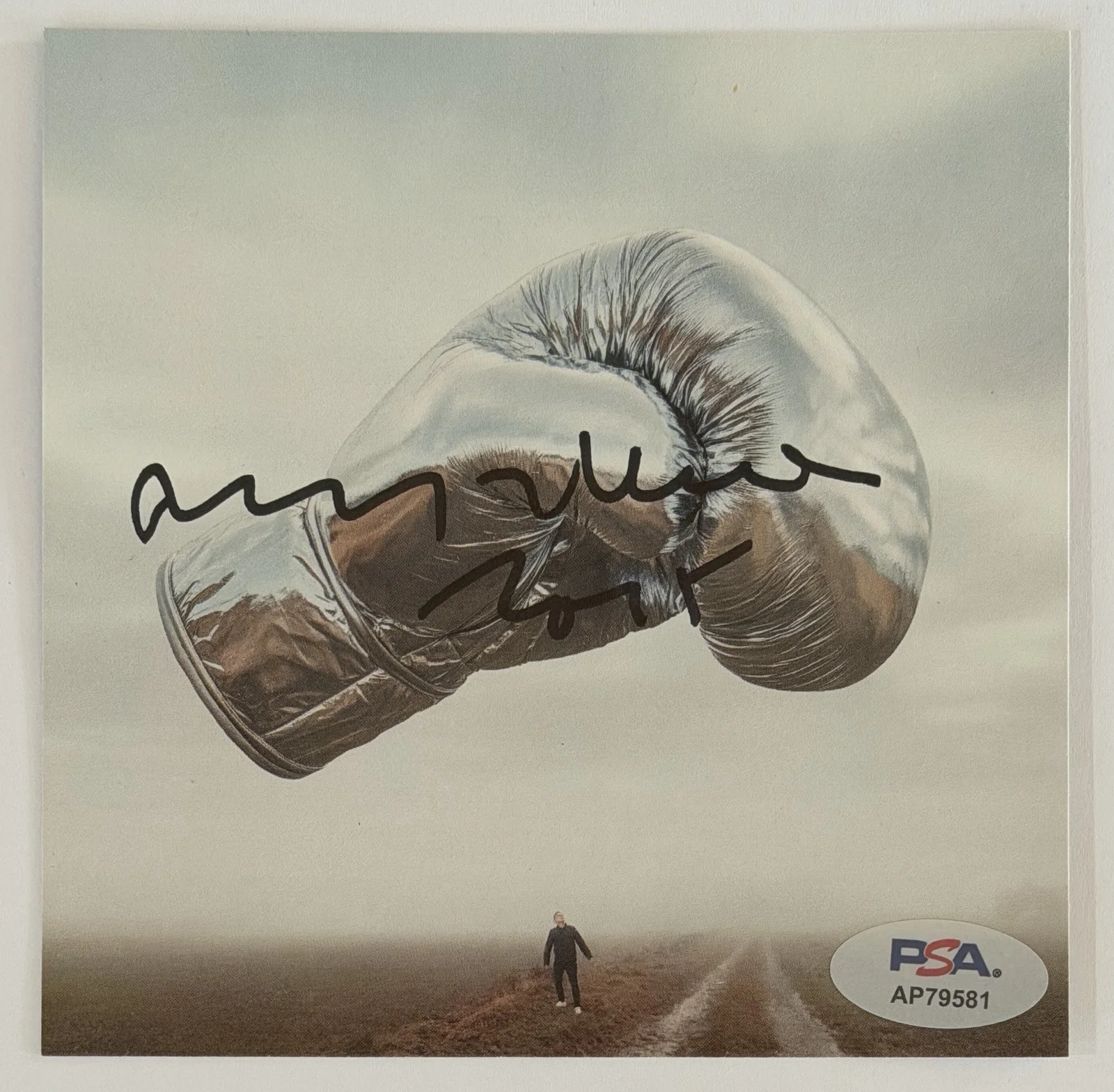 FRAMED BRYAN ADAMS ROLL WITH THE PUNCHES SIGNED COVER CARD & CD PSA DNA COA AUTO, image 3