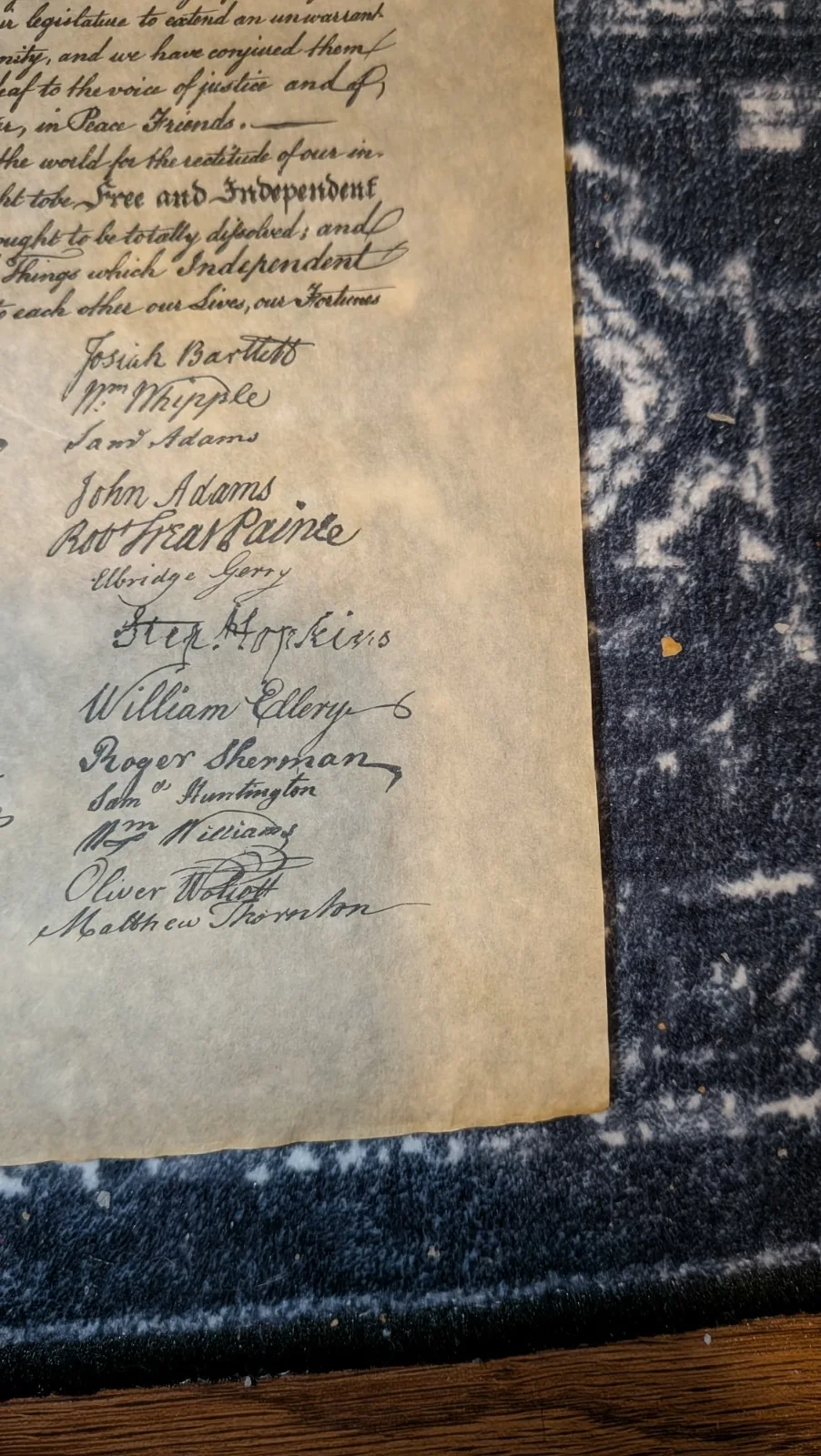 Jon Voight — Jon Voight Signed Declaration Of Independence Auto JSA COA National Treasure, image 3