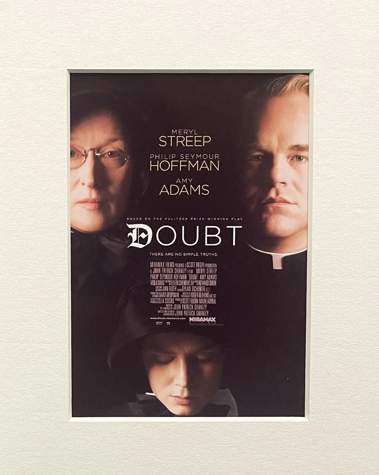 DOUBT. 35mm Film Cell Mounted Display, image 2
