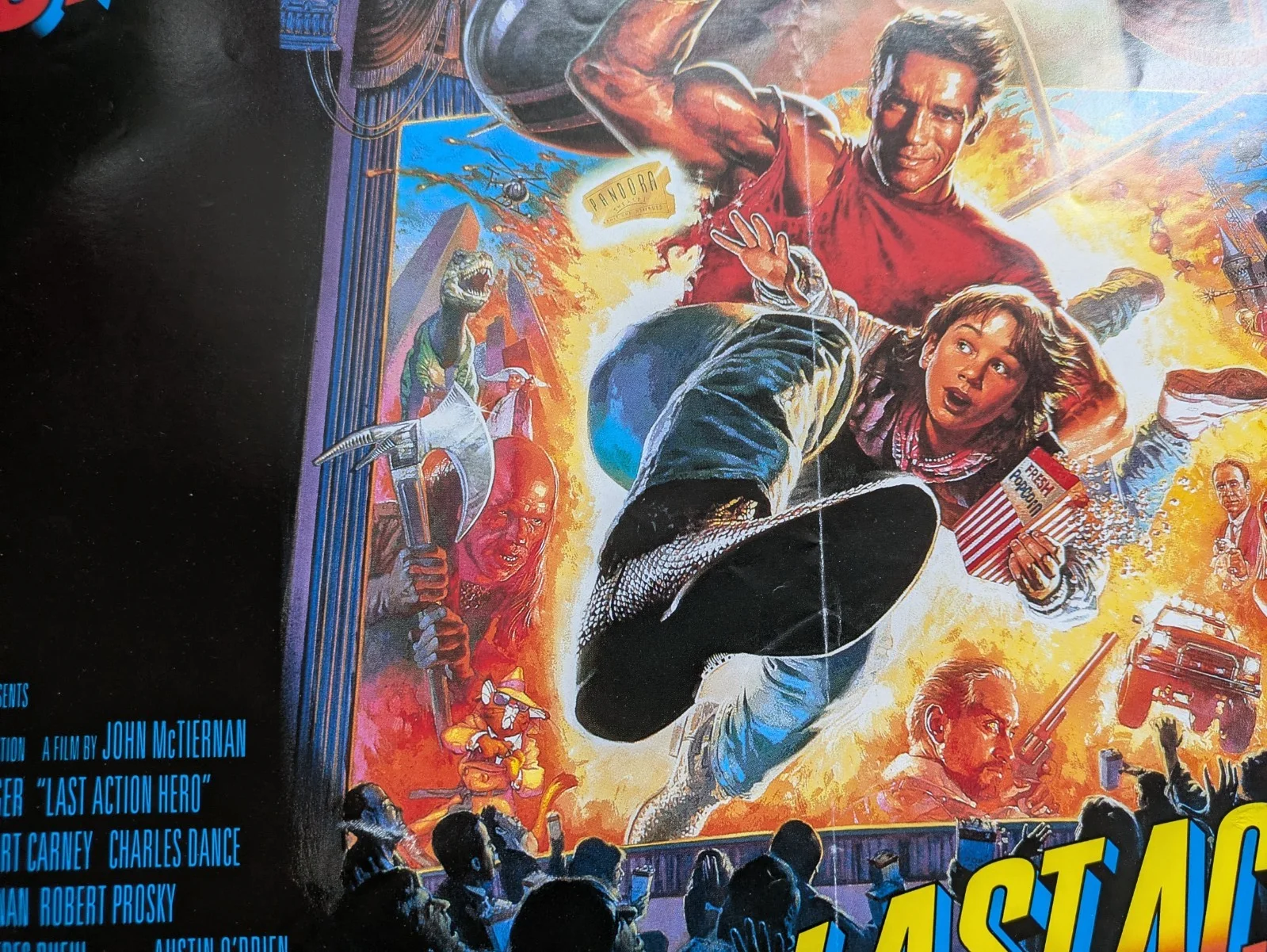LAST ACTION HERO Arnold Schwarzenegger Promo Mini Poster 16"x12" 1993, изображение 4