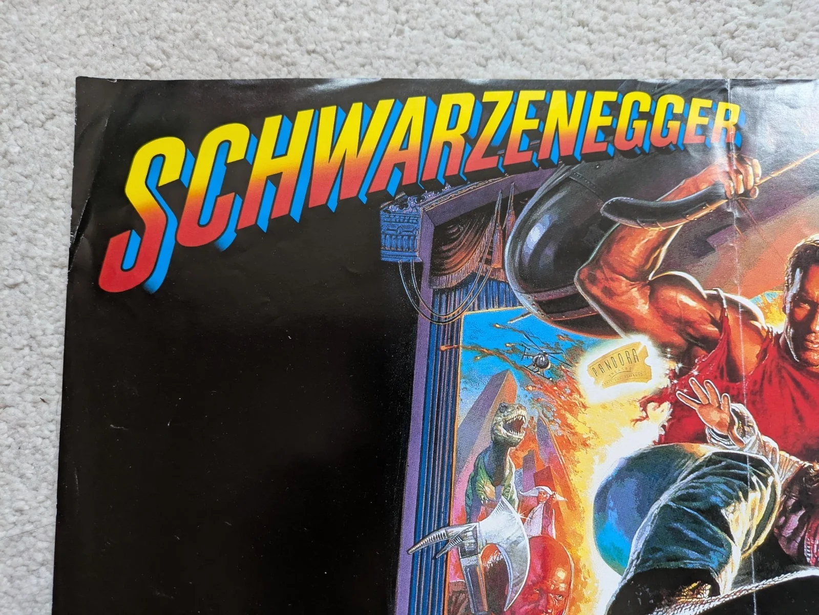 LAST ACTION HERO Arnold Schwarzenegger Promo Mini Poster 16"x12" 1993, изображение 5