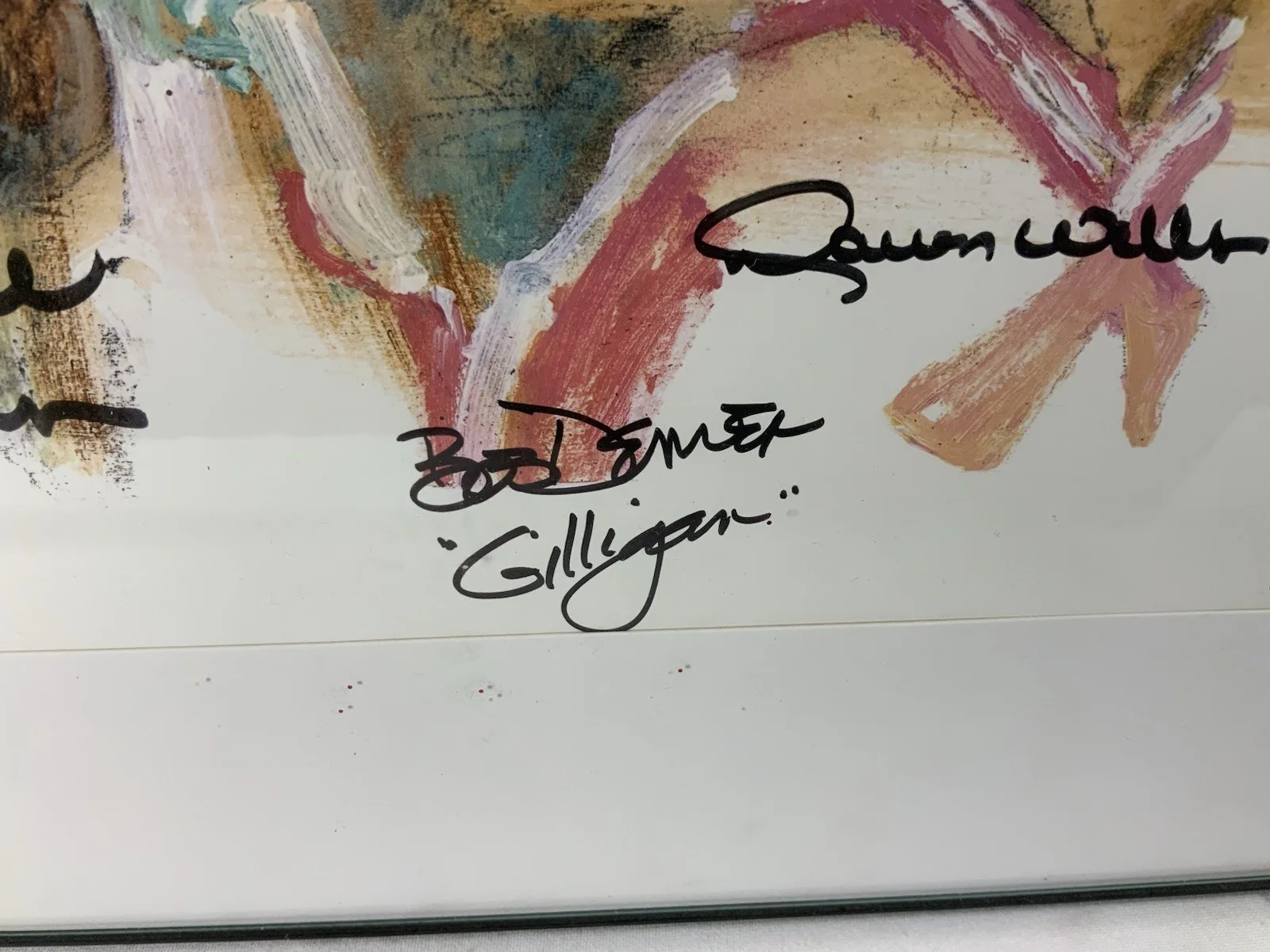 Tina Louise, Russell Johnson, Bob Denver, Dawn Wells — “GILLIGAN'S ISLAND” Autographed By 4 270/1000 20" x 18" framed Bob Denver signed, изображение 4