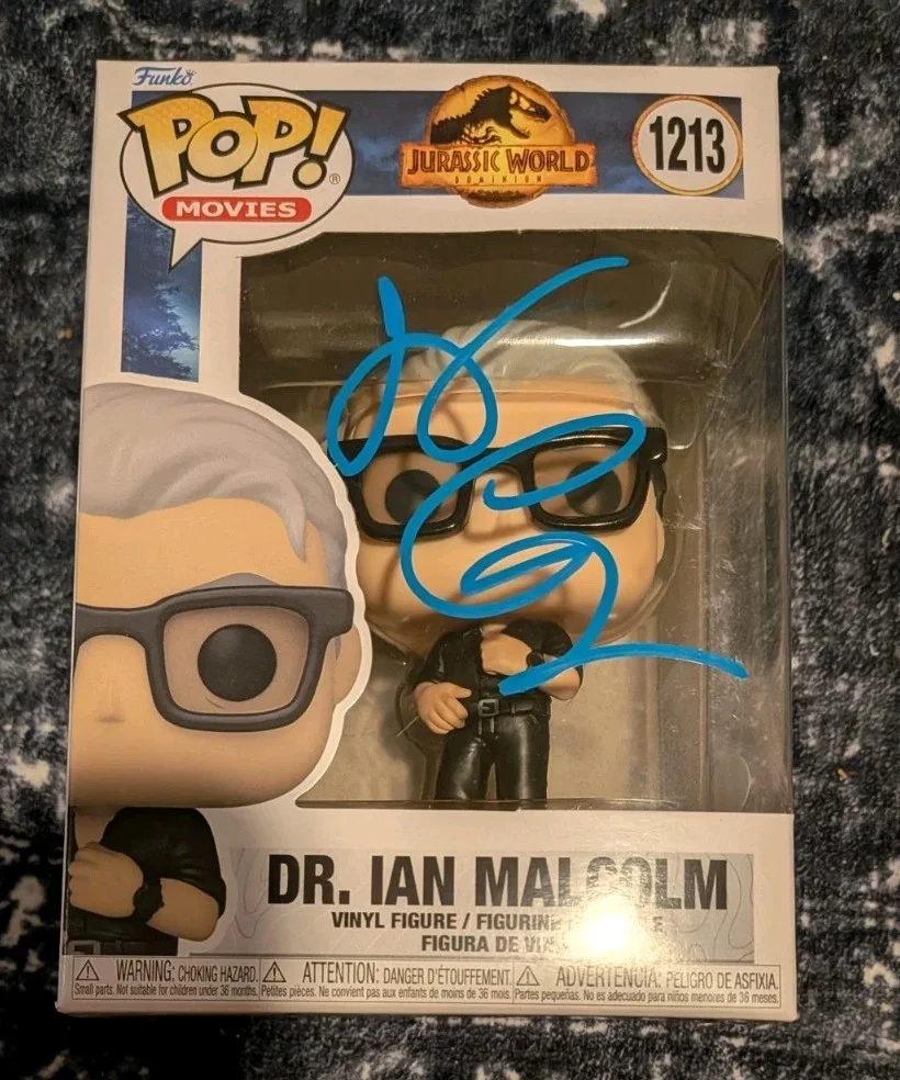 Jeff Goldblum — Jeff Goldblum Signed Funko Pop Figure Autographed JSA COA Jurassic World Park