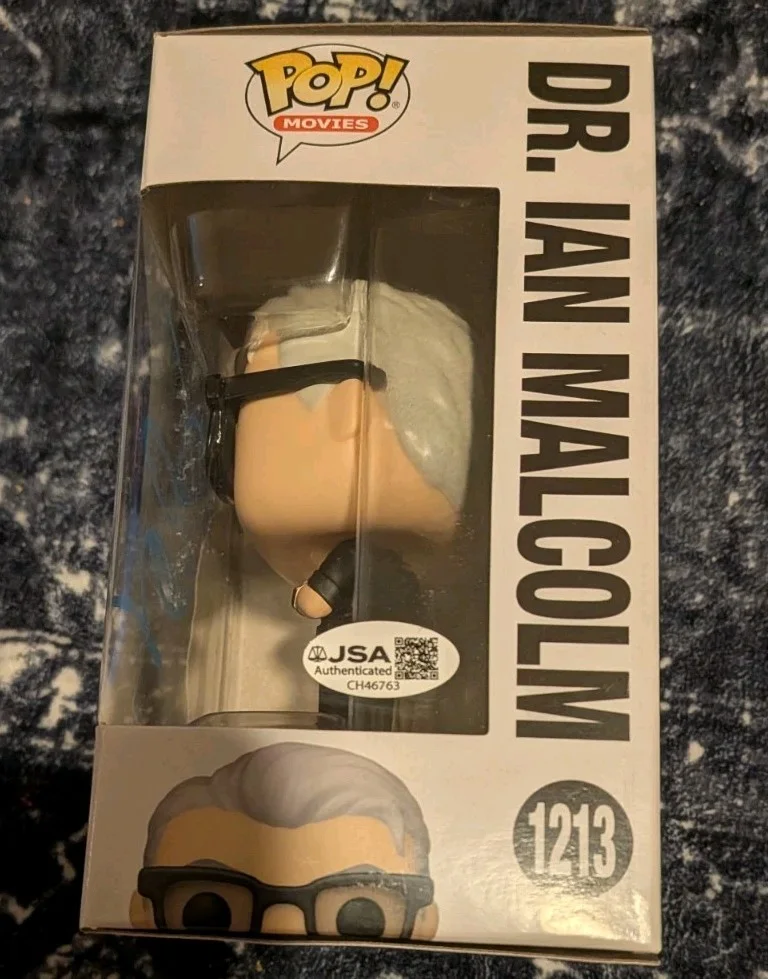 Jeff Goldblum — Jeff Goldblum Signed Funko Pop Figure Autographed JSA COA Jurassic World Park, изображение 2