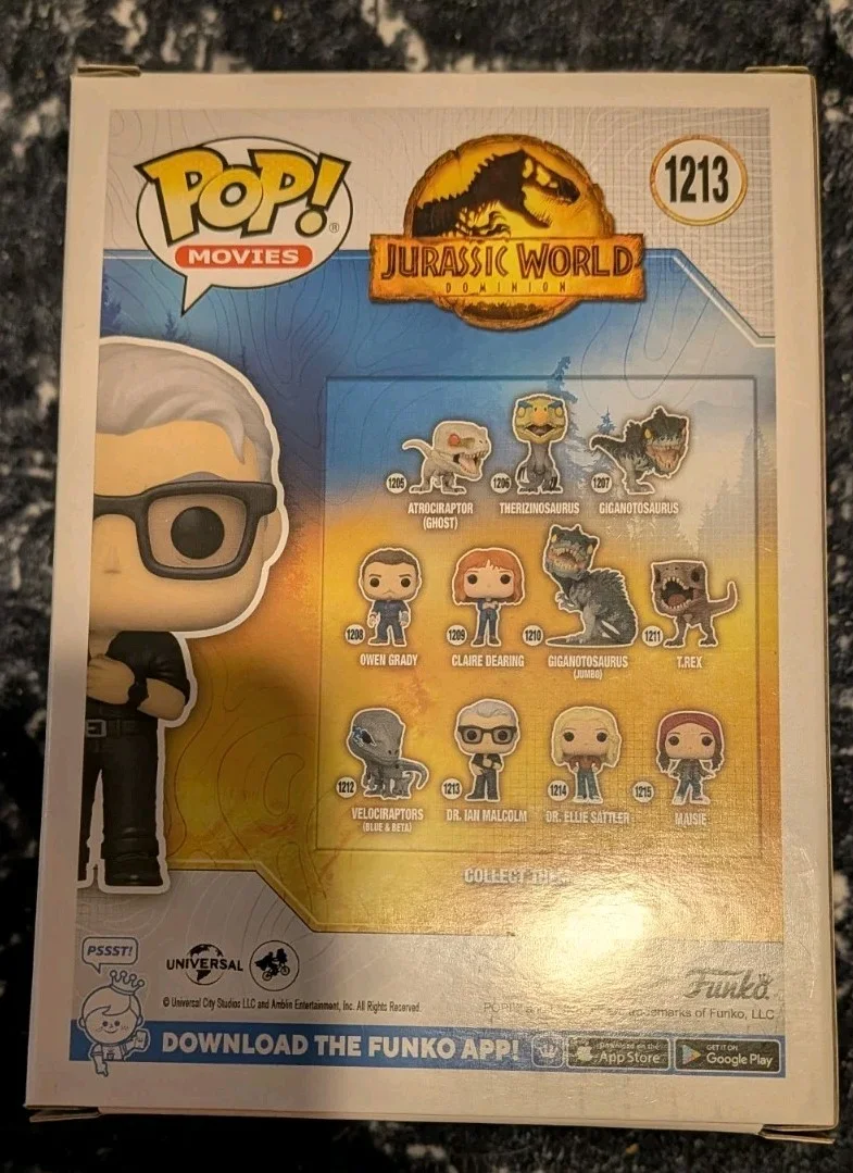 Jeff Goldblum — Jeff Goldblum Signed Funko Pop Figure Autographed JSA COA Jurassic World Park, изображение 3