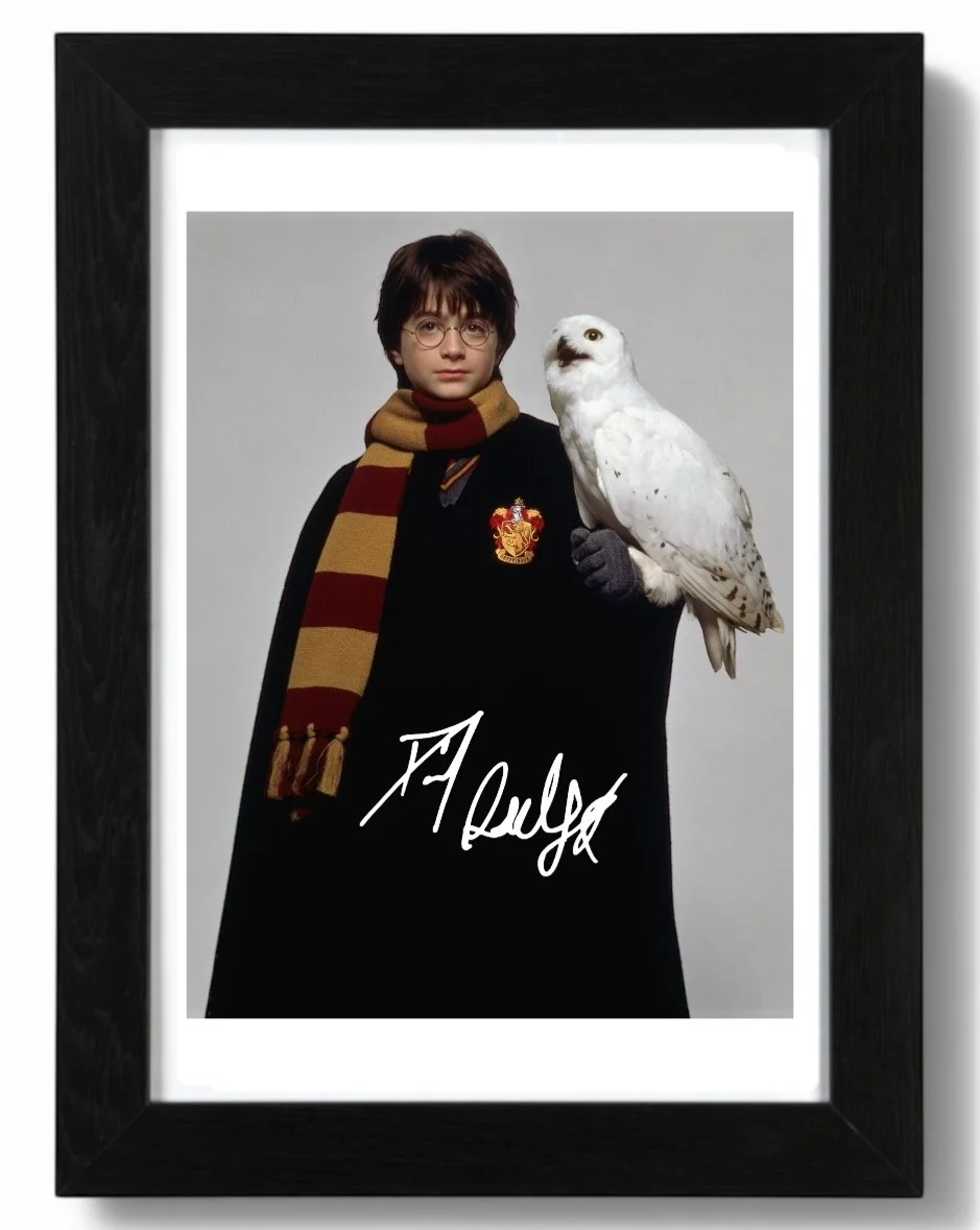 Daniel Radcliffe Signed Autograph PHOTO Pre Print 6x4/A4/ Framed Harry Potter, изображение 3