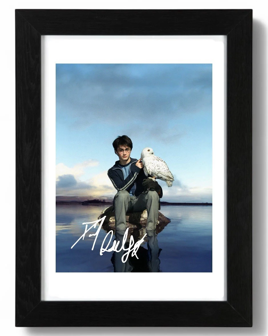 Daniel Radcliffe Signed Autograph PHOTO Pre Print 6x4/A4/ Framed Harry Potter, image 2