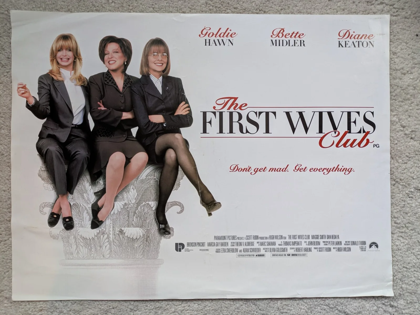 THE FIRST WIVES CLUB movie Promo Mini Poster 16"x12" 1996, изображение 2