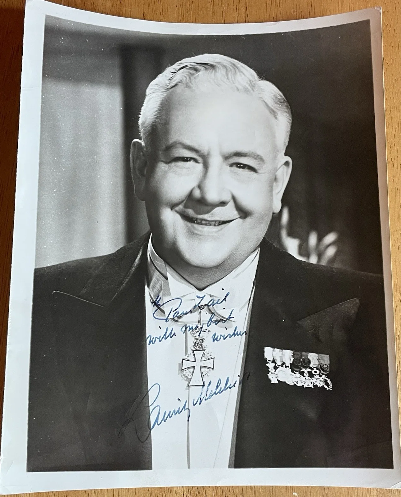 Danish Opera Singer Lauritz Melchior Autographed Photo, image 3