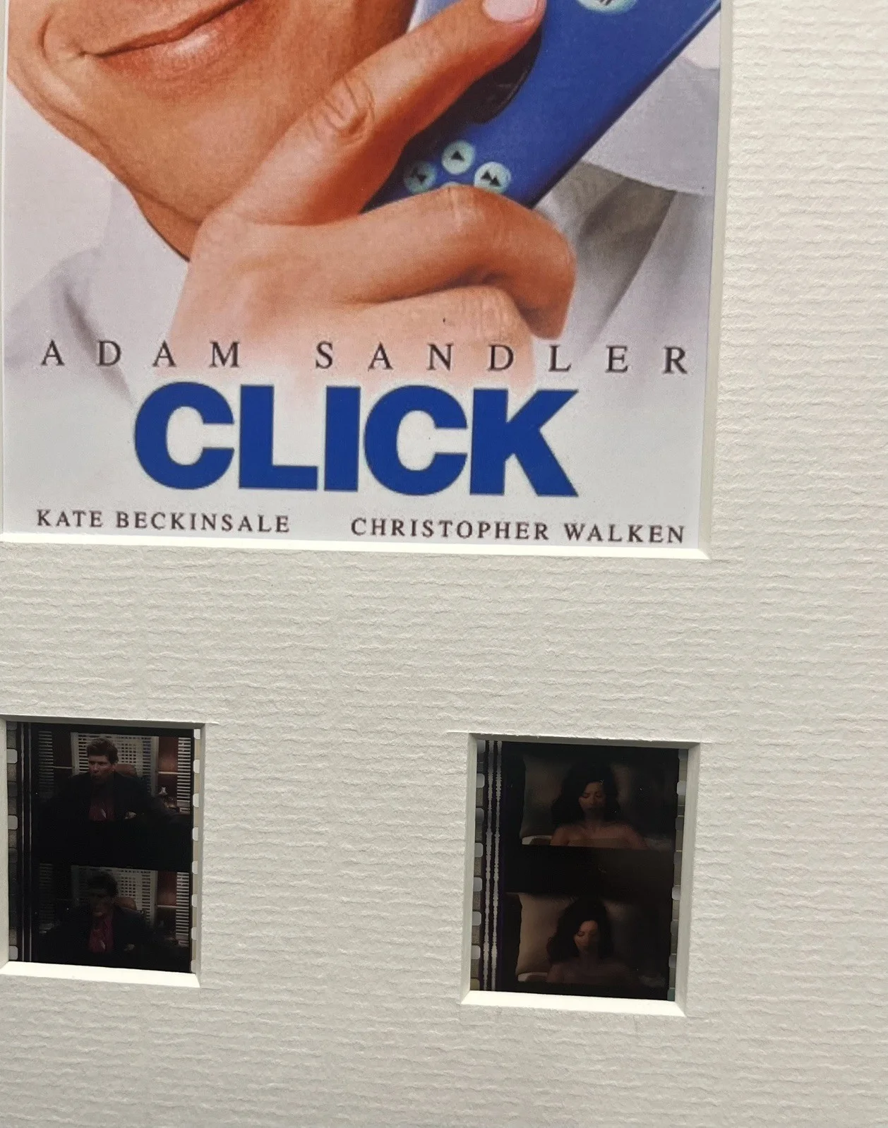 CLICK. Adam Sandler. 35mm Film Cell Mounted Display, image 3