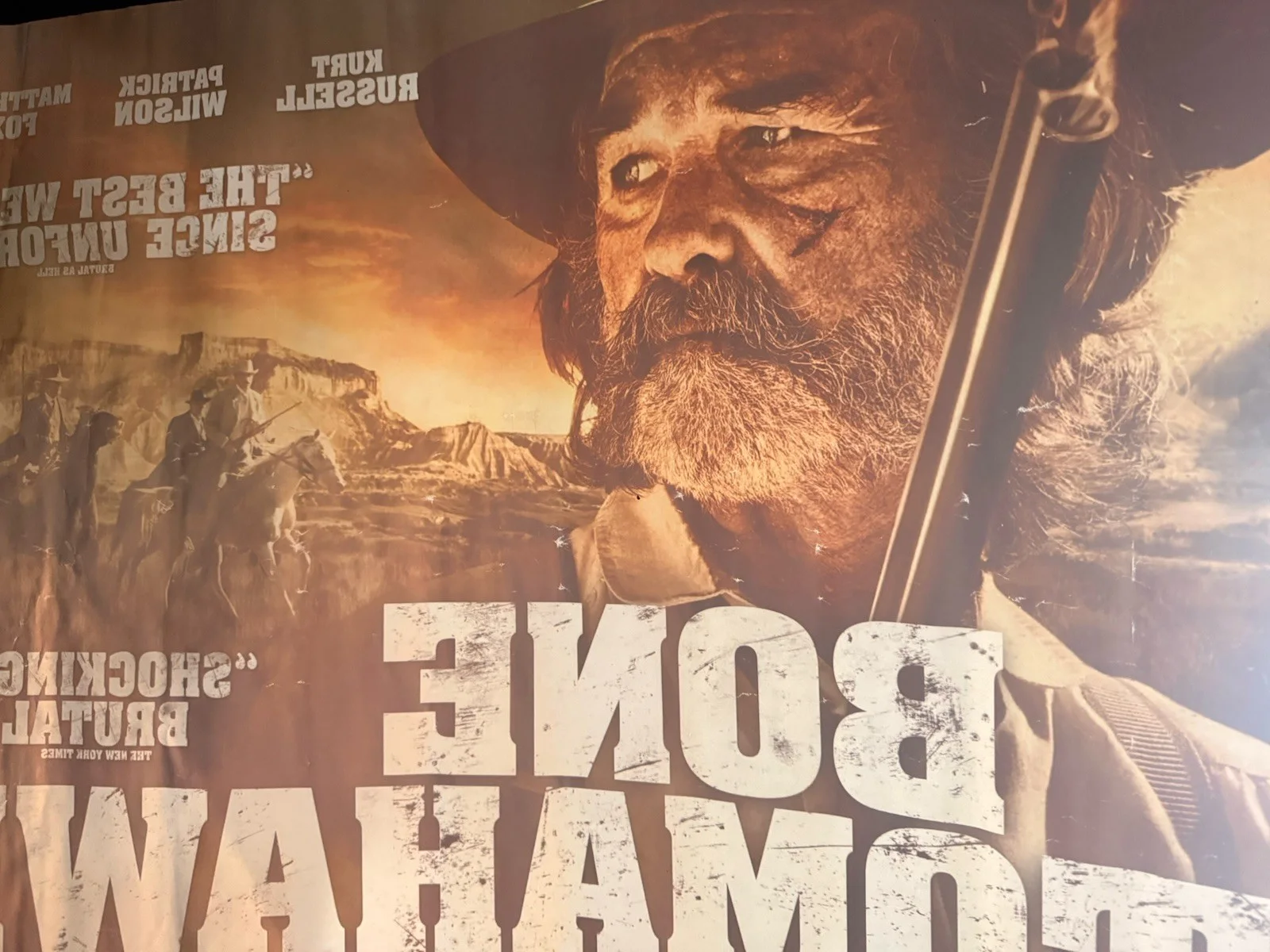 Bone Tomahawk Original 2015 Cinema Quad Poster cult Horror Kurt Russell, 2 Sided, изображение 4