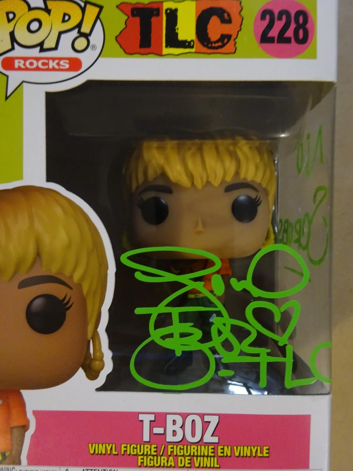 Signed T-Boz Autographed TLC Music Rocks Funko Pop #228 JSA COA, изображение 4