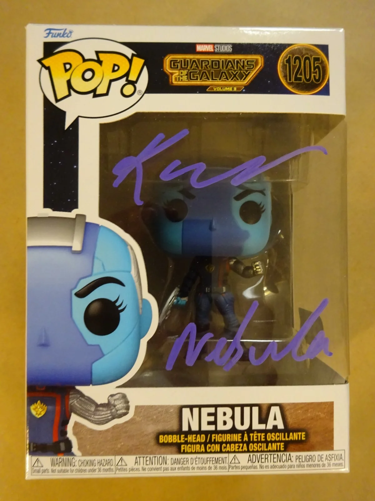 Karen Gillan — Signed Karen Gillan Nebula Guardians Of The Galaxy Funko Pop SWAU COA