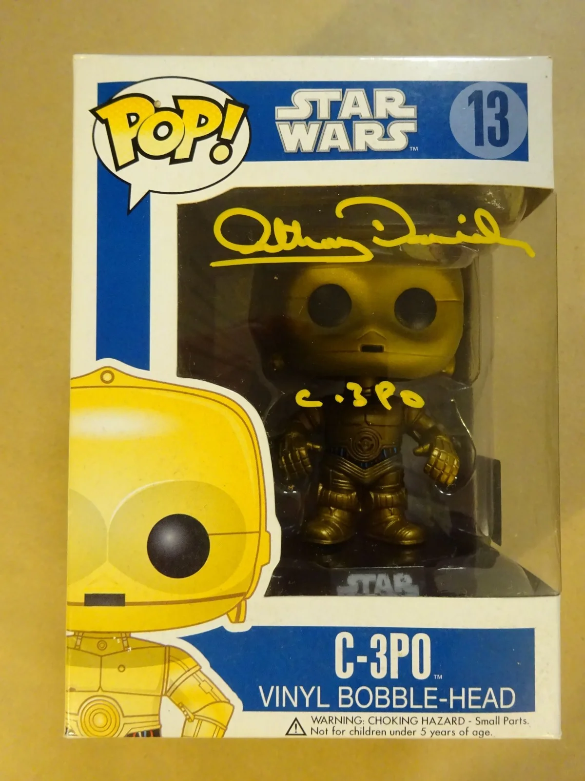 Anthony Daniels — Signed Anthony Daniels Autographed C-3PO 13 Star Wars Funko Pop Official Pix COA, изображение 2