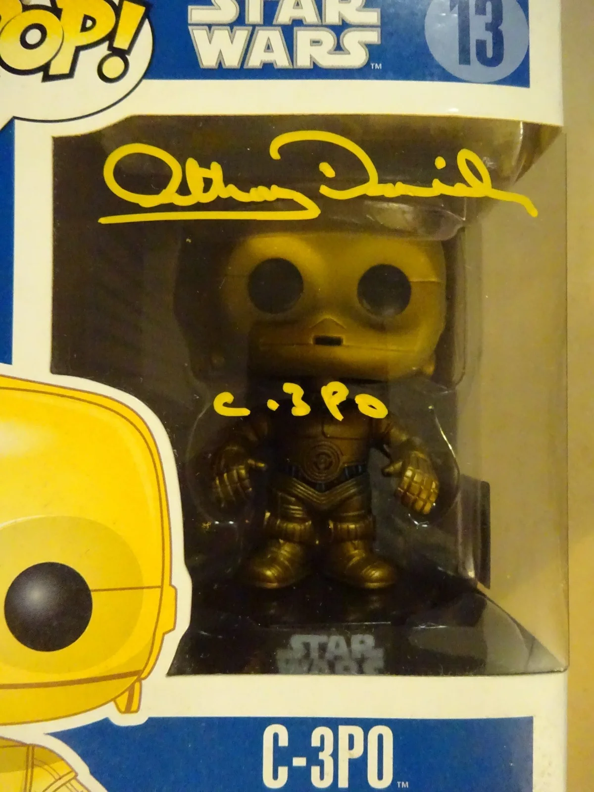 Anthony Daniels — Signed Anthony Daniels Autographed C-3PO 13 Star Wars Funko Pop Official Pix COA, изображение 4