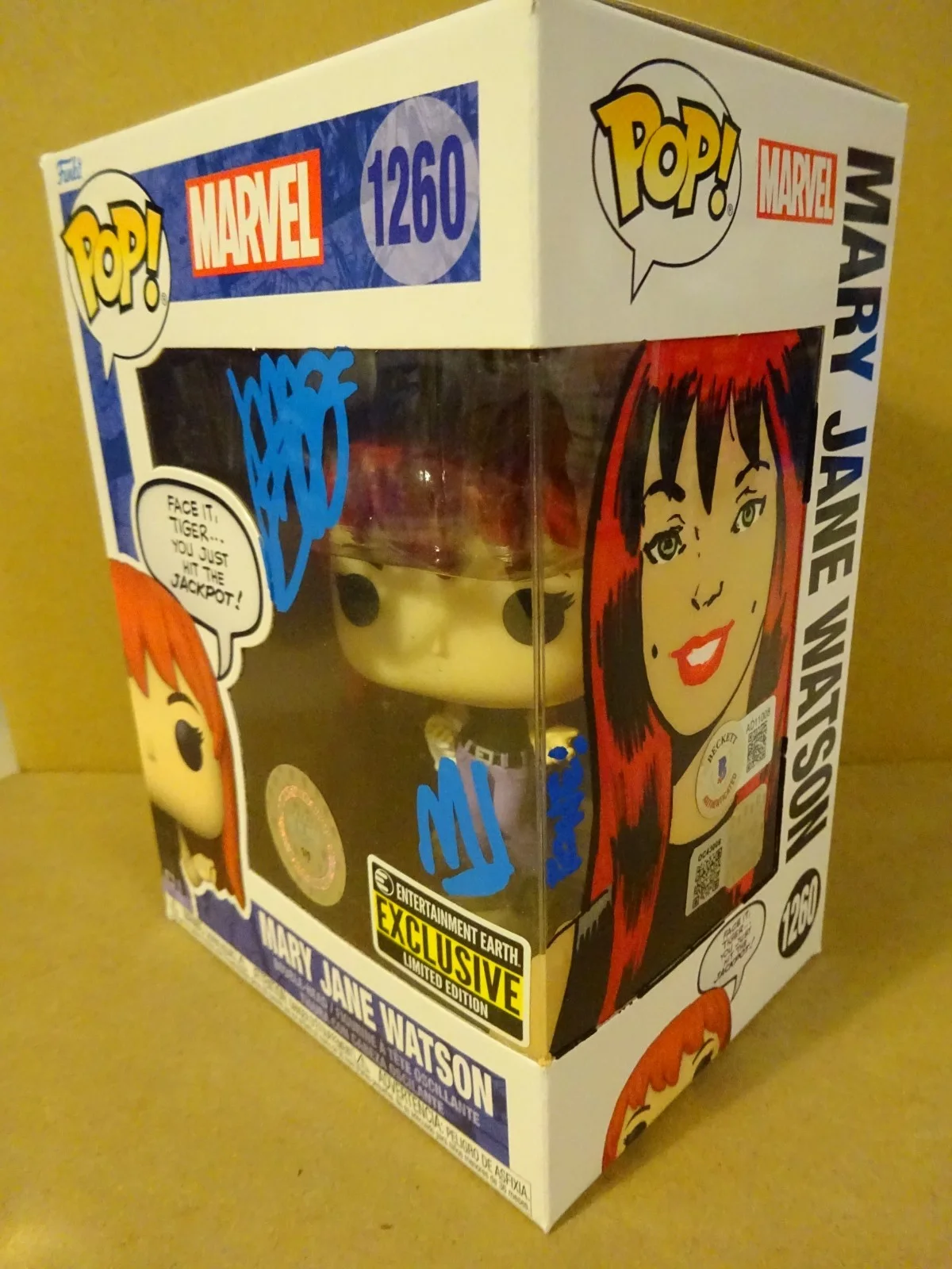 Tone Rodriguez, Jennifer Hale — Signed Jennifer Hale & Original Sketch Marvel Mary Jane Watson Funko Pop COA