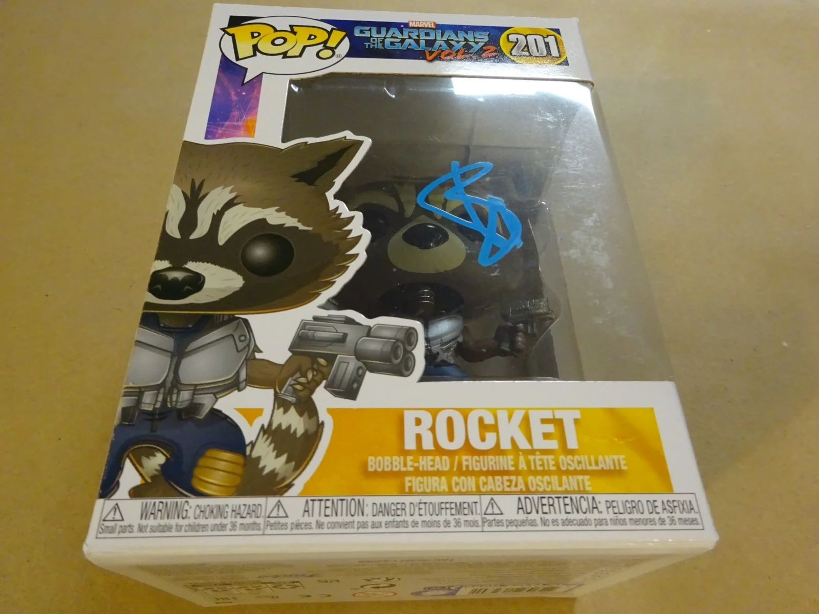 Bradley Cooper — Signed Bradley Cooper Rocket Guardians Of The Galaxy Funko Pop Beckett BAS COA, изображение 2