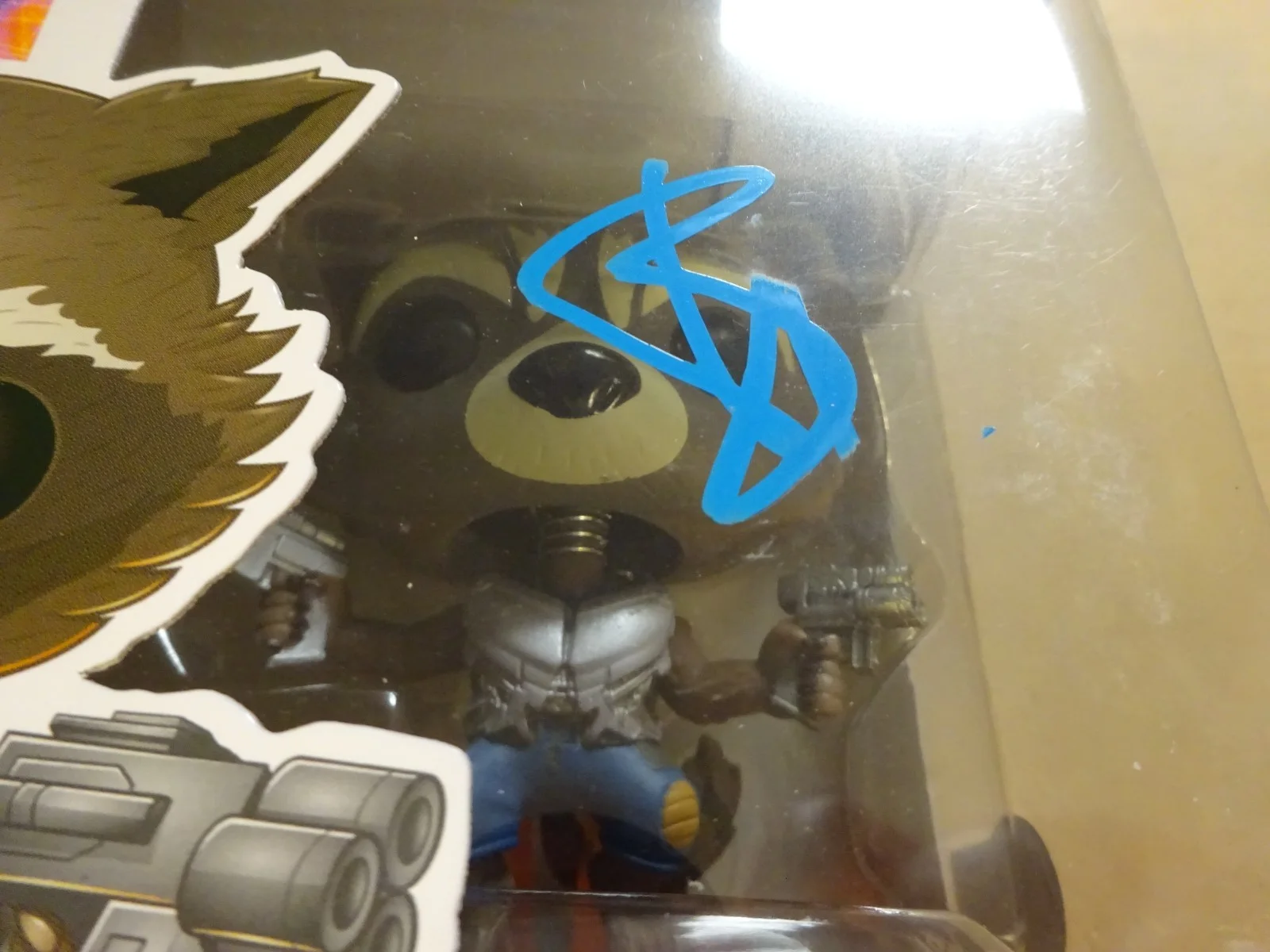 Bradley Cooper — Signed Bradley Cooper Rocket Guardians Of The Galaxy Funko Pop Beckett BAS COA, изображение 4