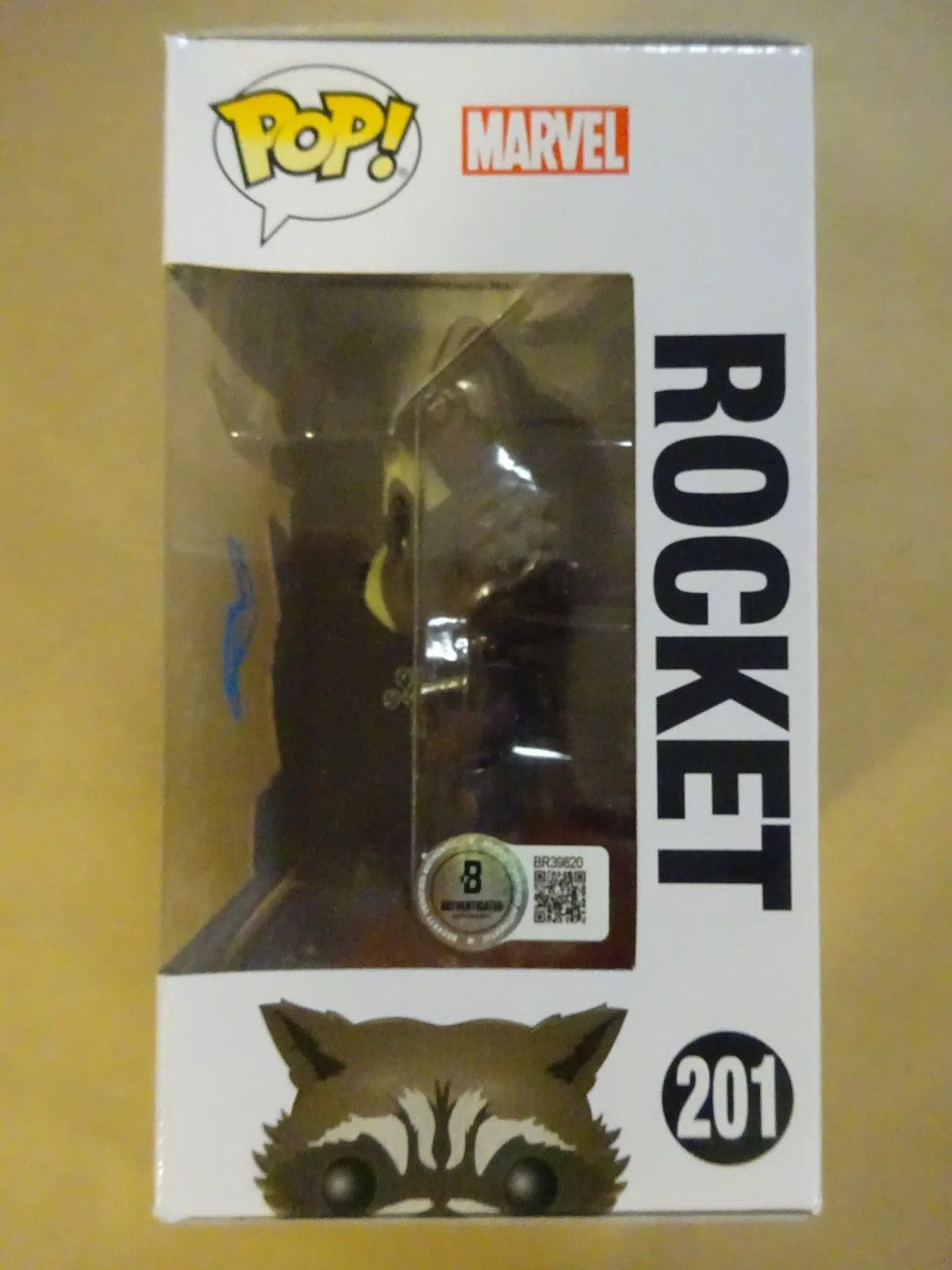 Bradley Cooper — Signed Bradley Cooper Rocket Guardians Of The Galaxy Funko Pop Beckett BAS COA, изображение 5