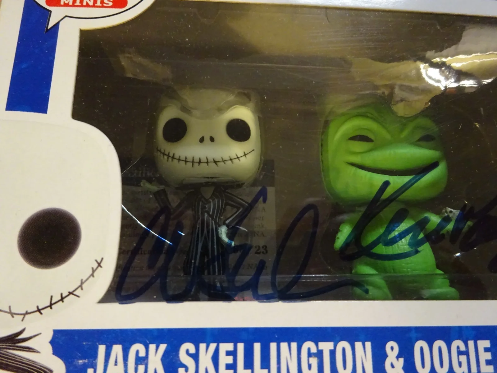 Chris Sarandon, Ken Page — Signed Chris Sarandon Ken Page Nightmare Before Christmas Mini Funko Pop PSA COA, image 3