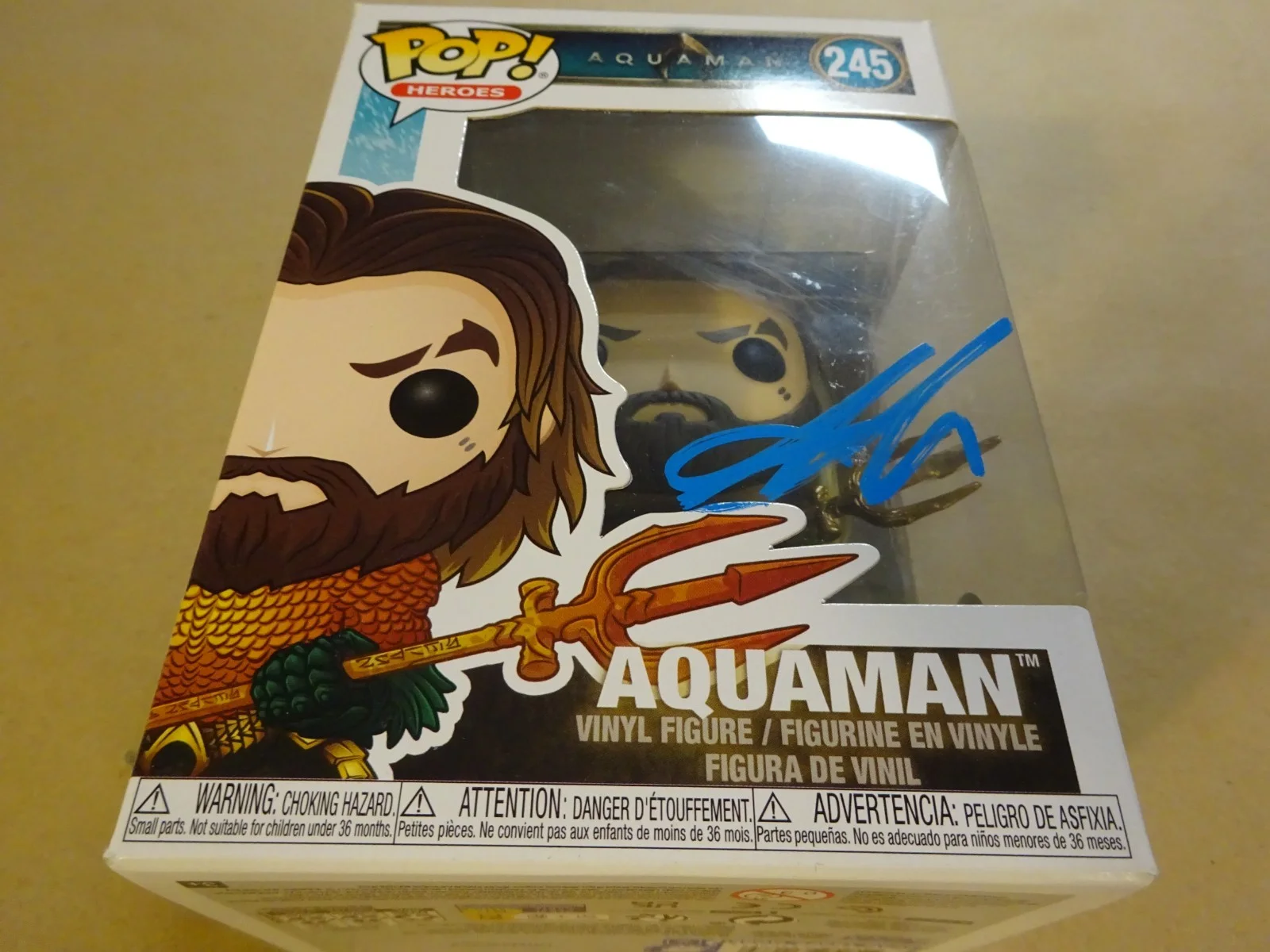 Jason Momoa — Signed Jason Momoa Autographed Aquaman Funko Pop Beckett BAS COA, изображение 2