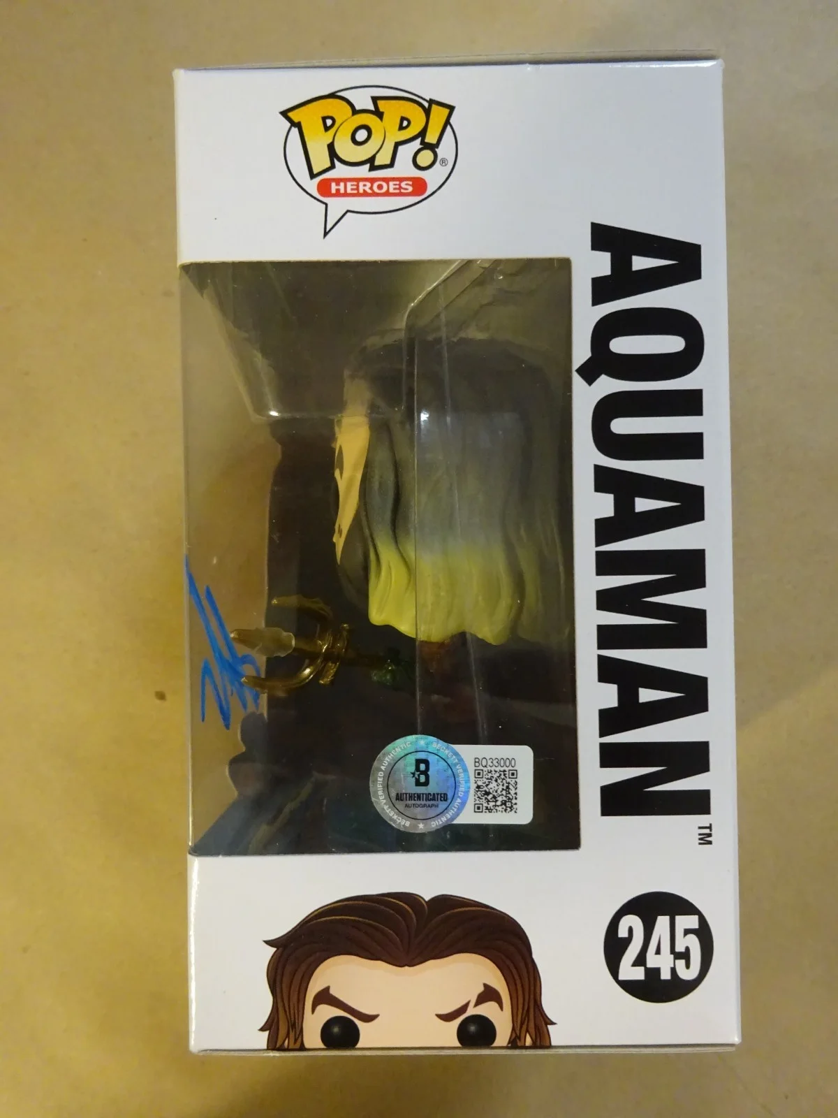 Jason Momoa — Signed Jason Momoa Autographed Aquaman Funko Pop Beckett BAS COA, изображение 5