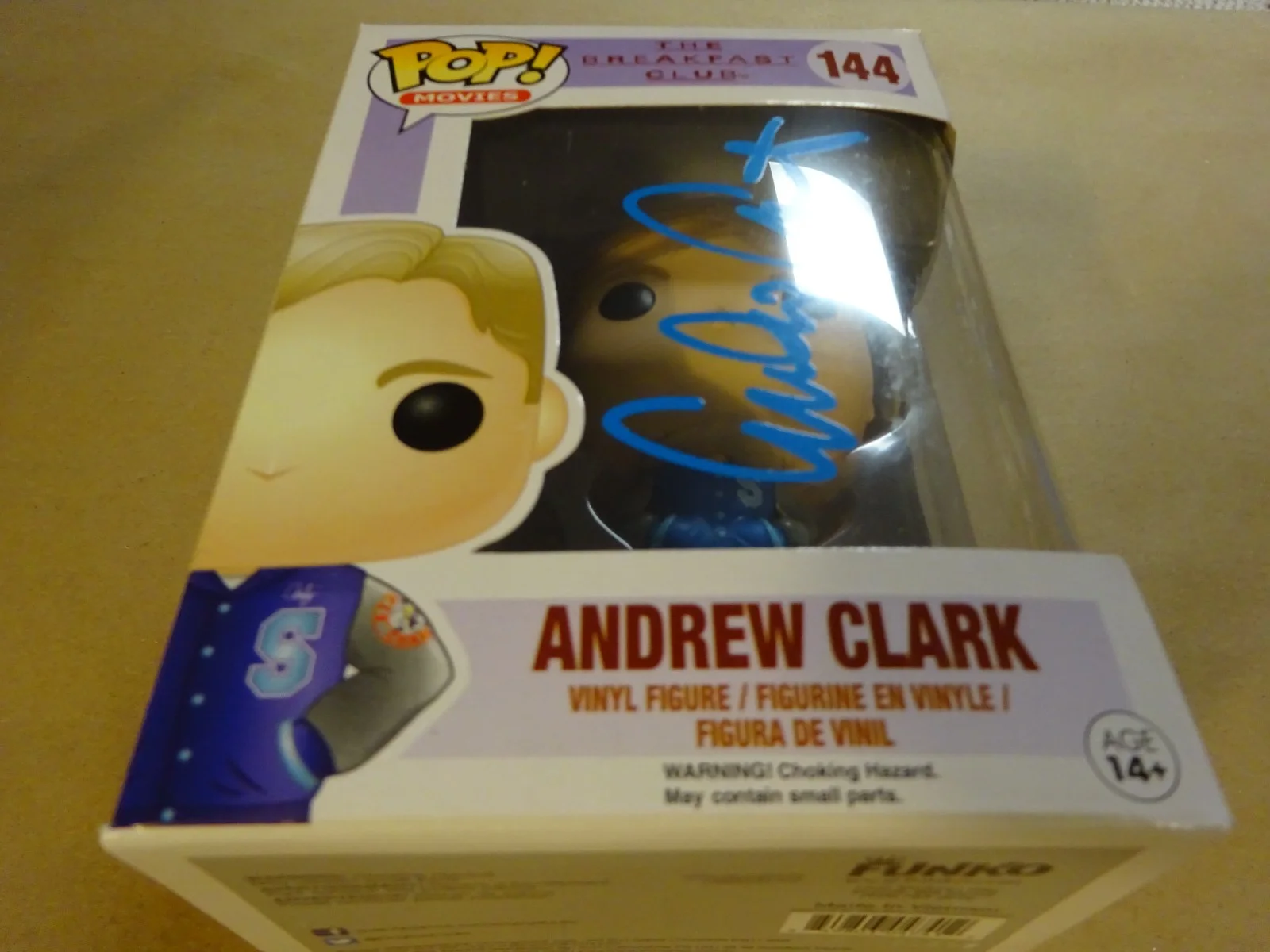 Emilio Estevez — Autographed Emilio Estevez Signed The Breakfast Club Andrew Funko Pop BAS COA, image 3