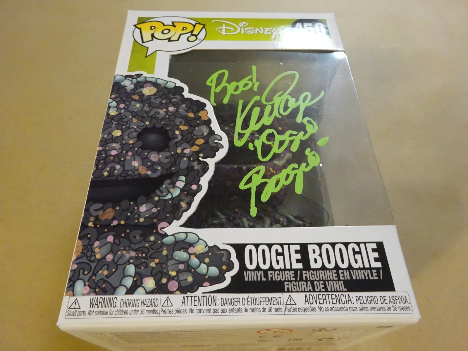 Ken Page — Signed Ken Page Oogie Boogie Nightmare Before Christmas Funko Pop BAS COA, image 2