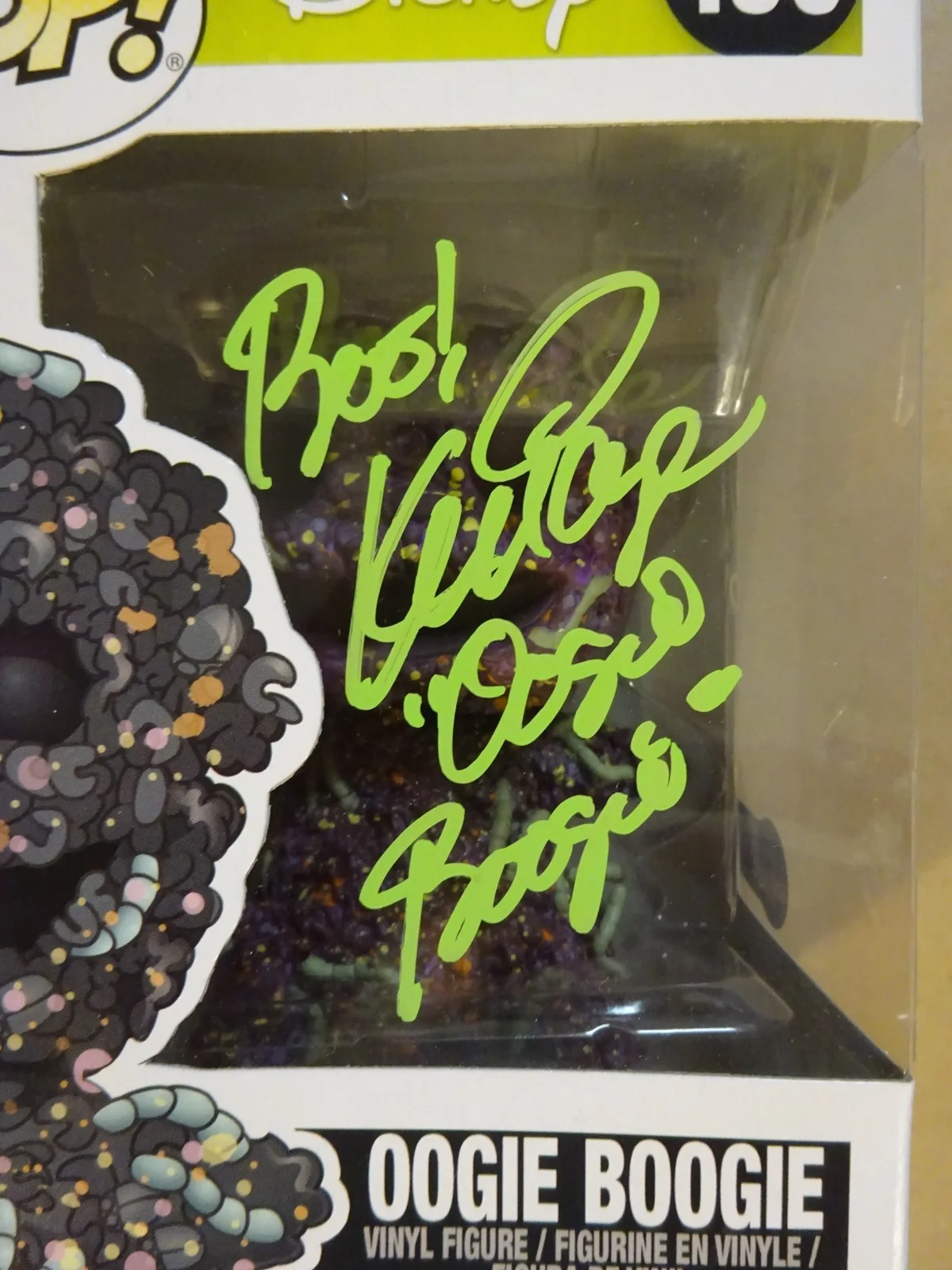 Ken Page — Signed Ken Page Oogie Boogie Nightmare Before Christmas Funko Pop BAS COA, image 3