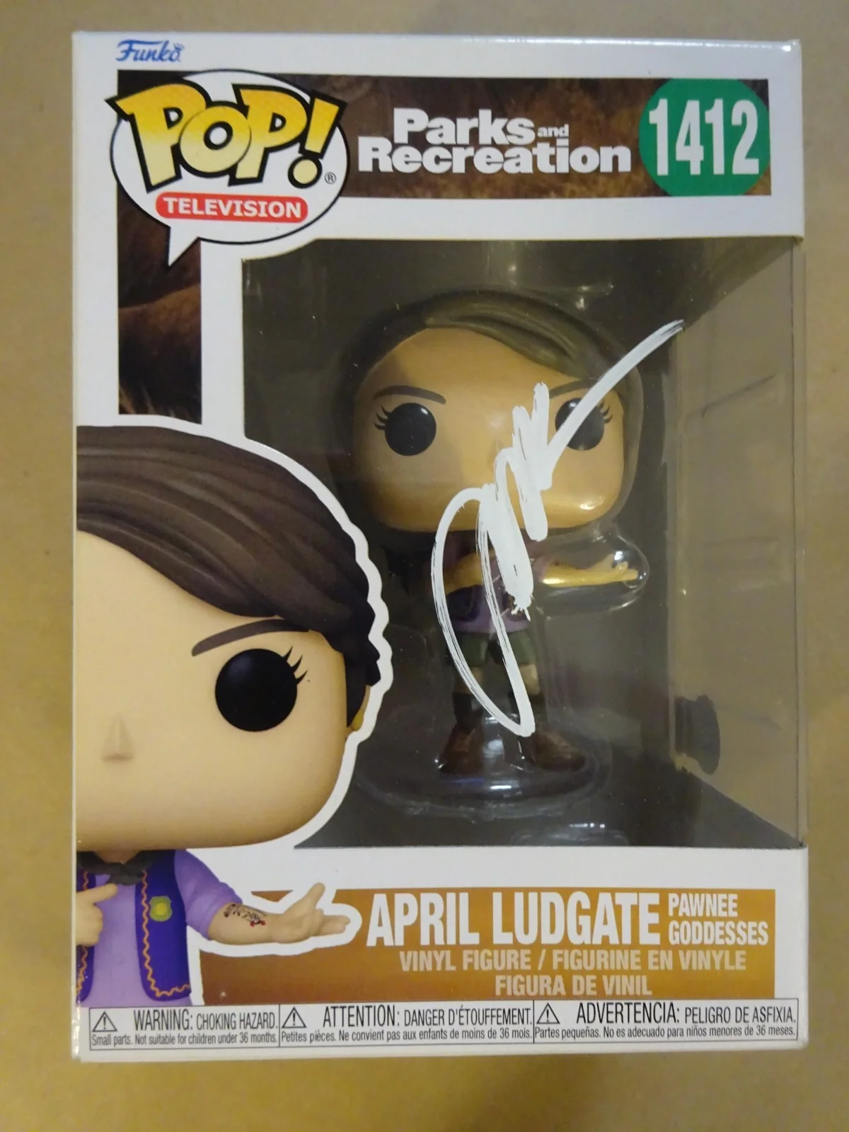 Aubrey Plaza — Signed Aubrey Plaza April Ludgate Parks And Recreation Funko Pop BAS COA
