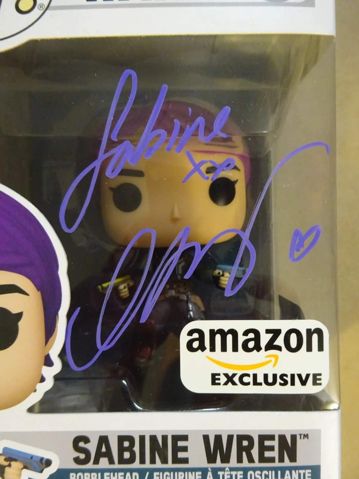 Natasha Liu Bordizzo — Signed Natasha Liu Bordizzo Autographed Sabine Wren Ahsoka Funko Pop SWAU COA, изображение 3