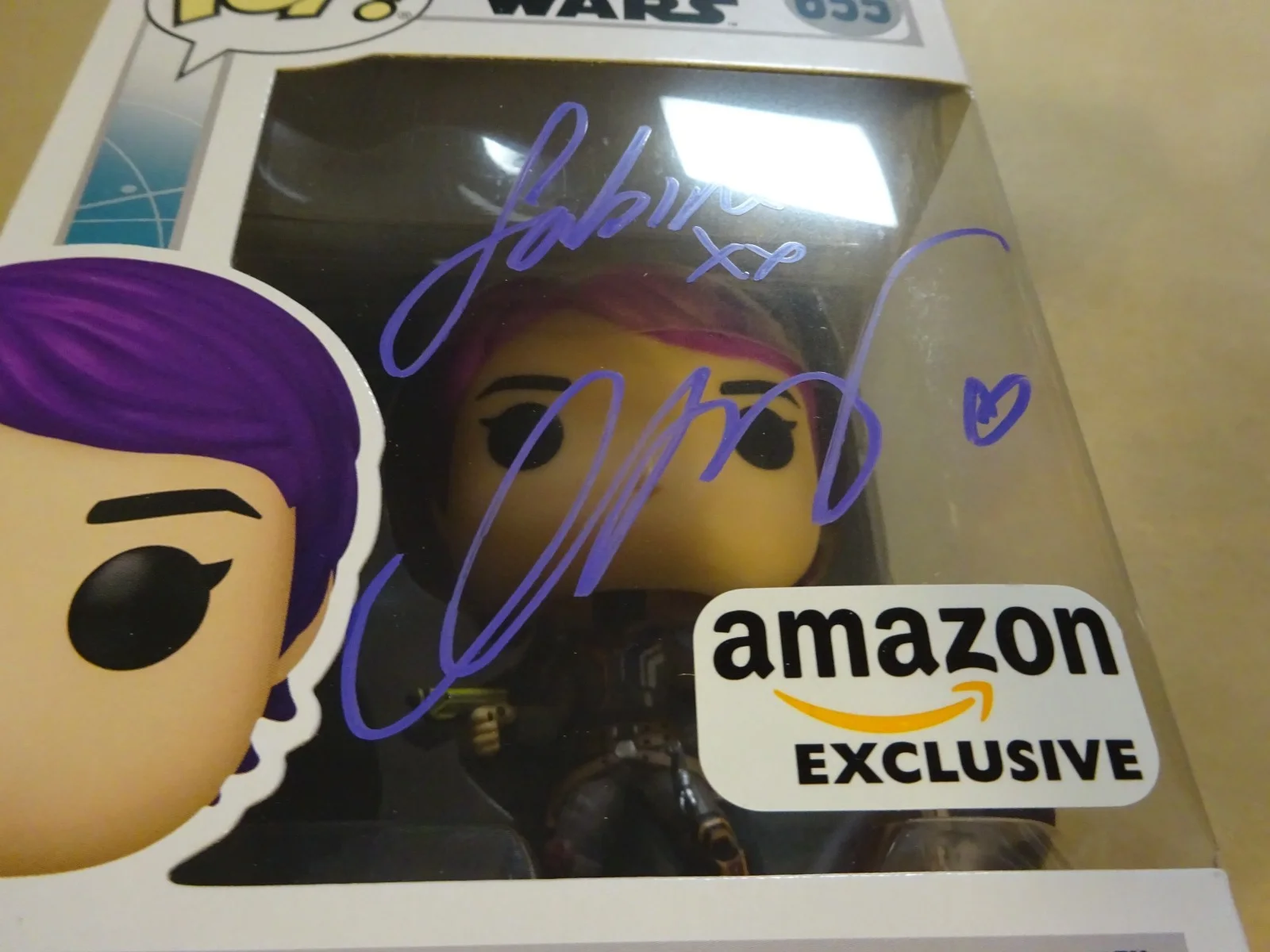 Natasha Liu Bordizzo — Signed Natasha Liu Bordizzo Autographed Sabine Wren Ahsoka Funko Pop SWAU COA, изображение 4