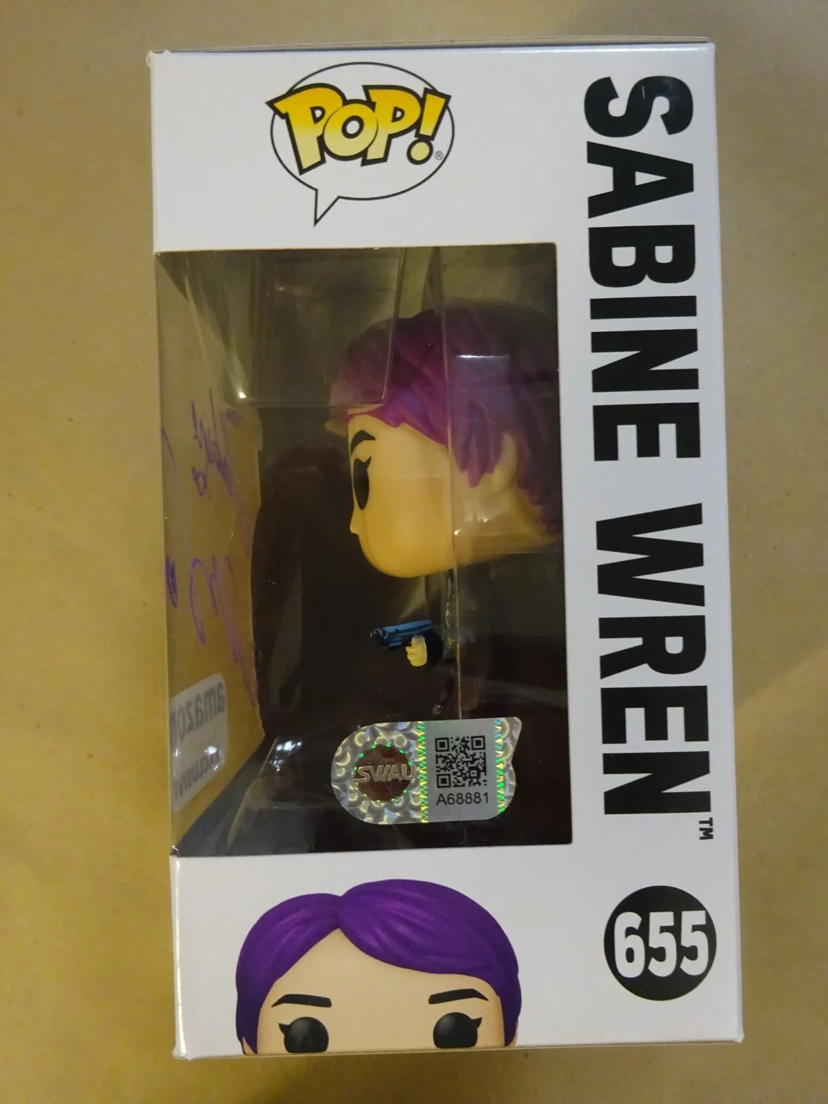Natasha Liu Bordizzo — Signed Natasha Liu Bordizzo Autographed Sabine Wren Ahsoka Funko Pop SWAU COA, изображение 5