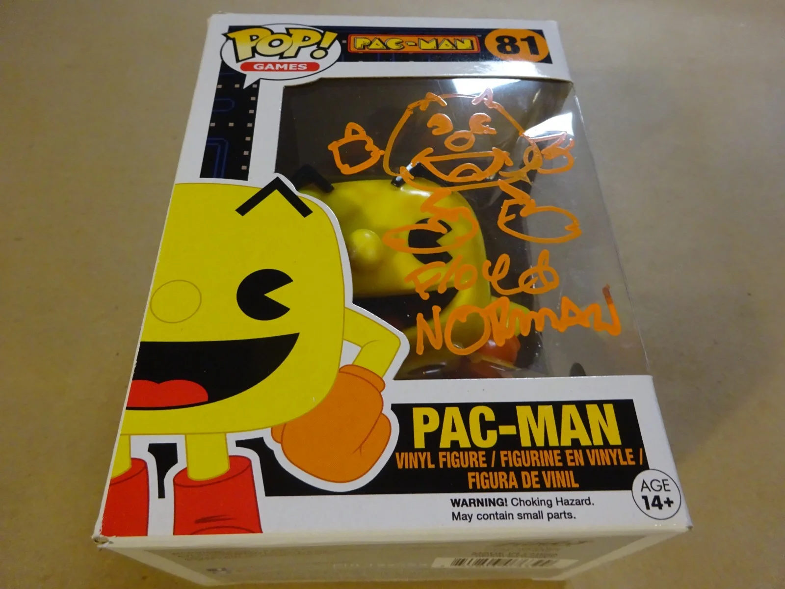 Floyd Norman — Signed & Sketched Floyd Norman Autographed Pac-Man Funko Pop Beckett COA, изображение 2